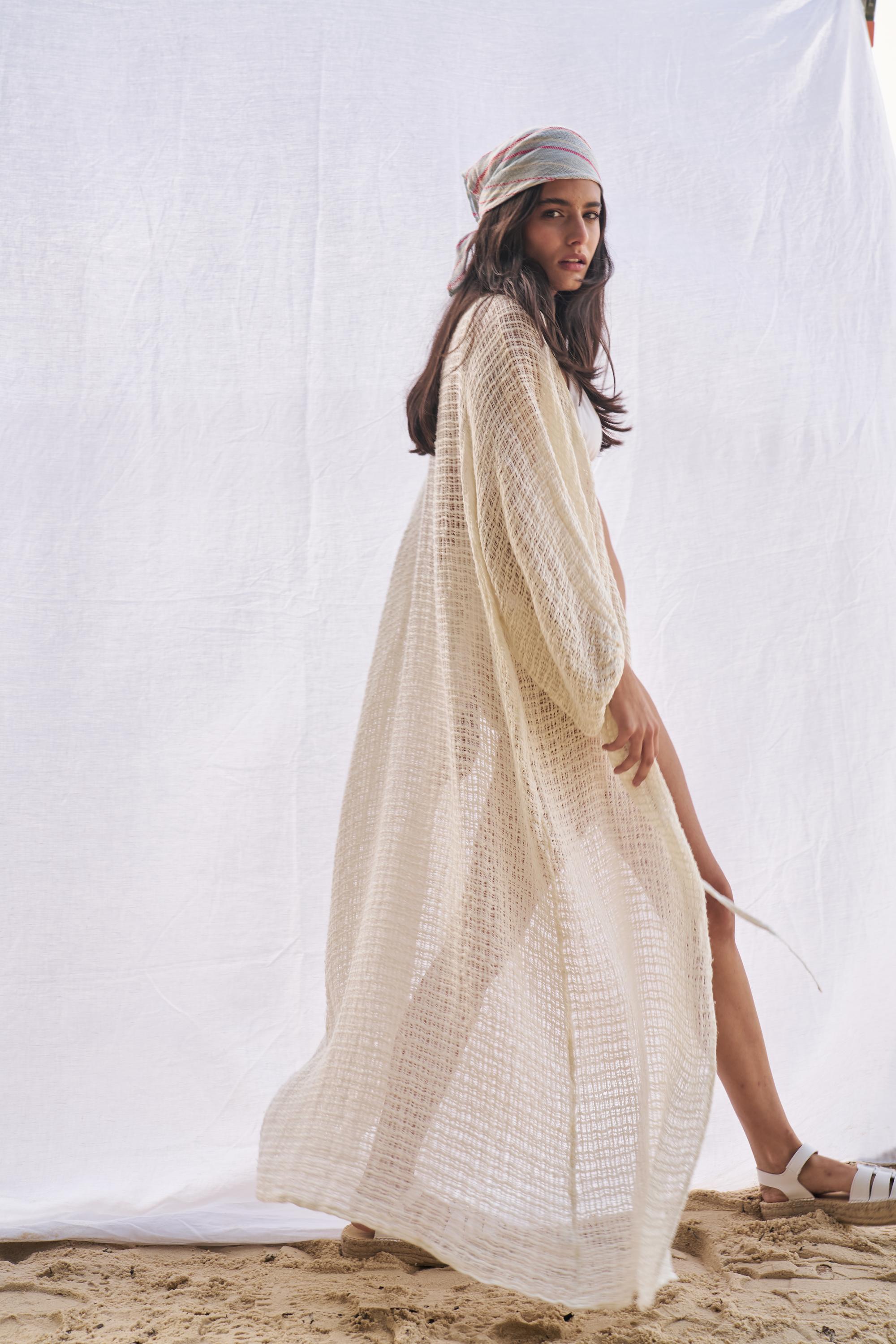 Maxi Ainu + Duster - Cestino Panna - Pre Order