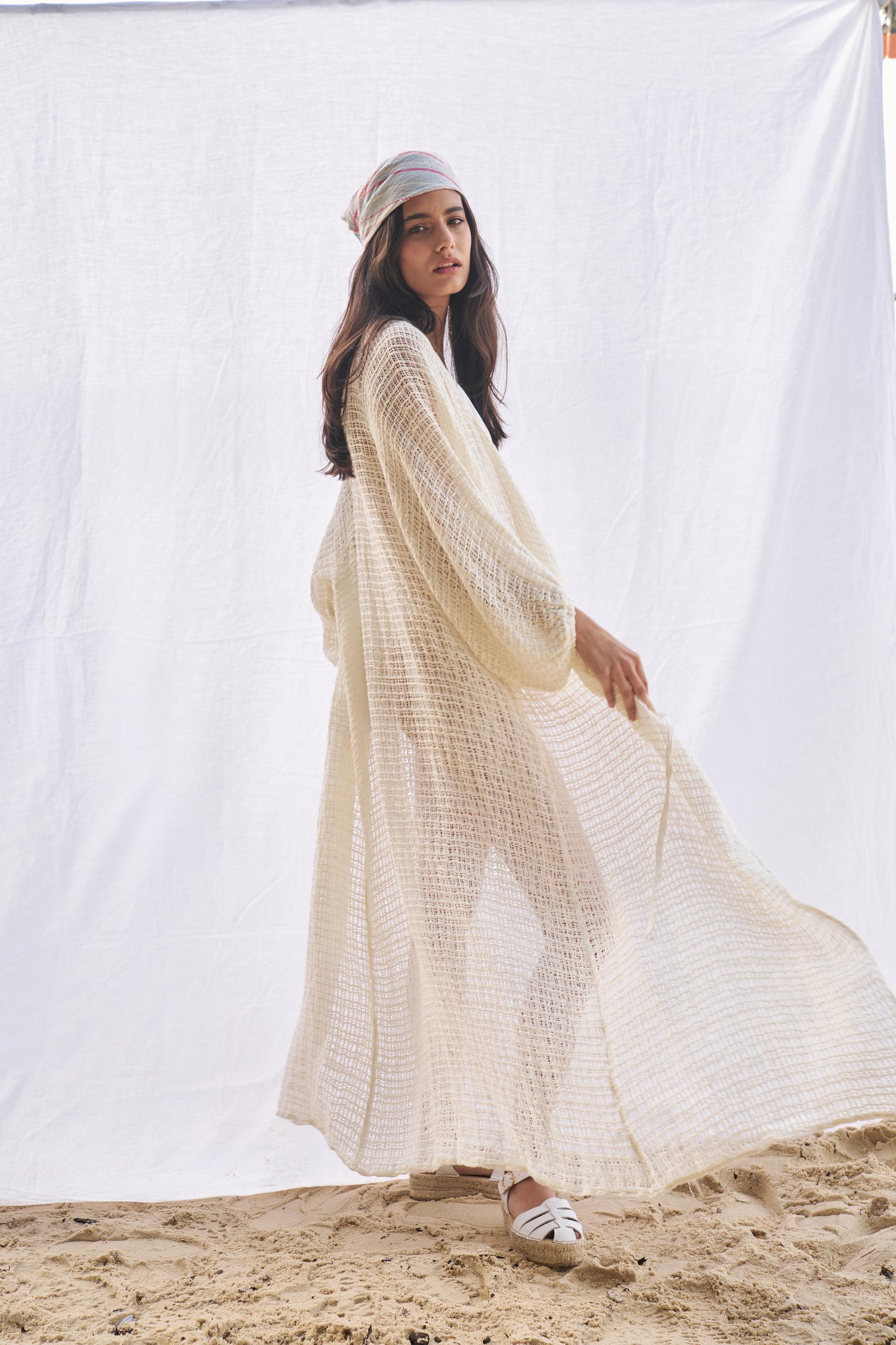 Maxi Ainu + Duster - Cestino Panna - Pre Order