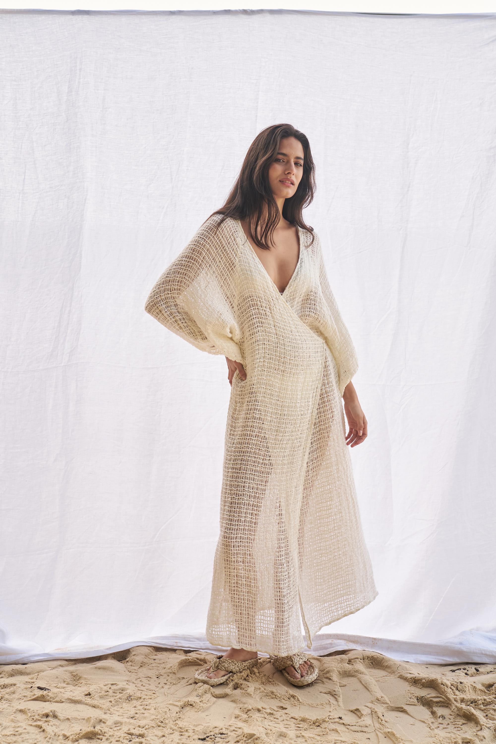Maxi Ainu + Duster - Cestino Panna - Pre Order