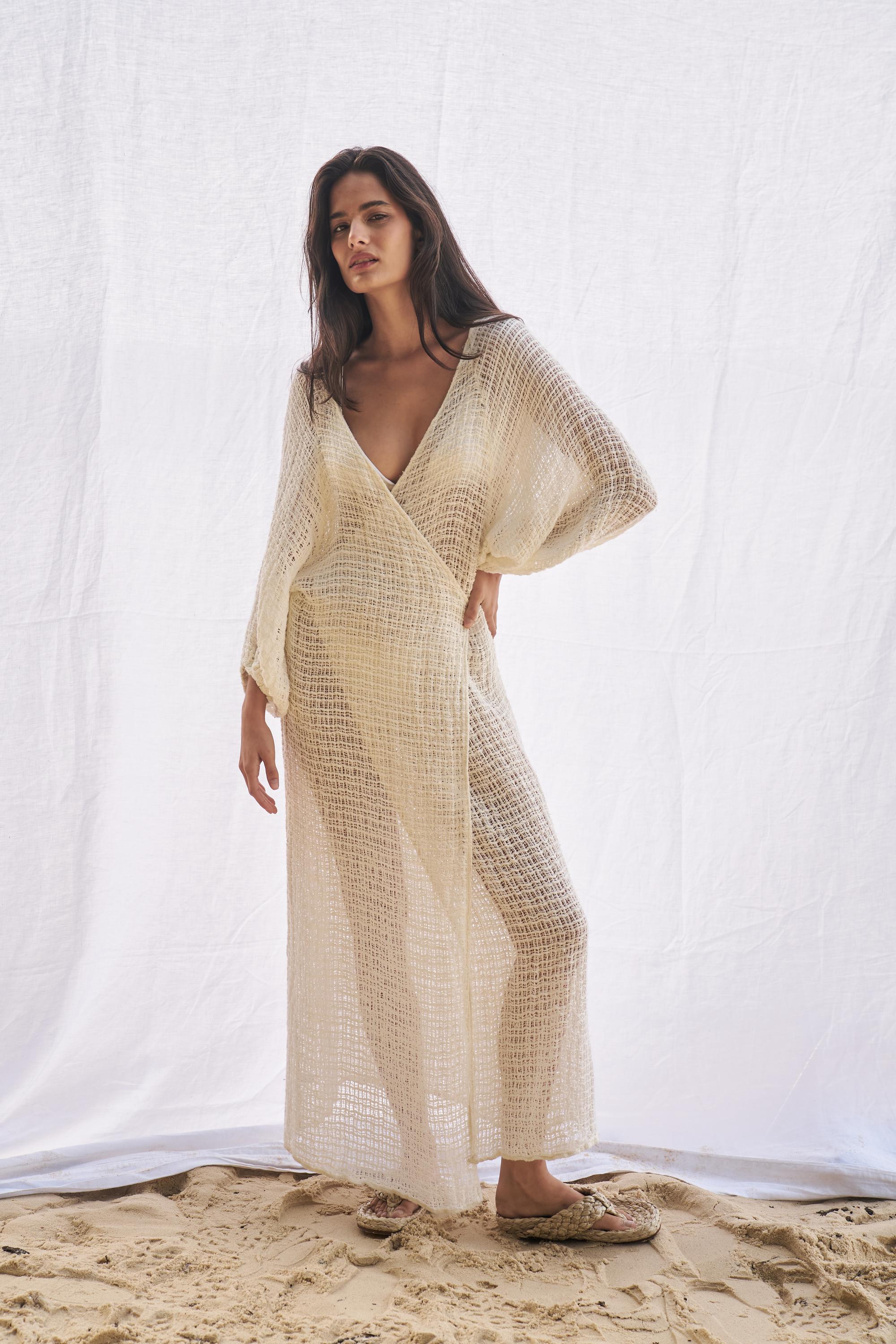 Maxi Ainu + Duster - Cestino Panna - Pre Order