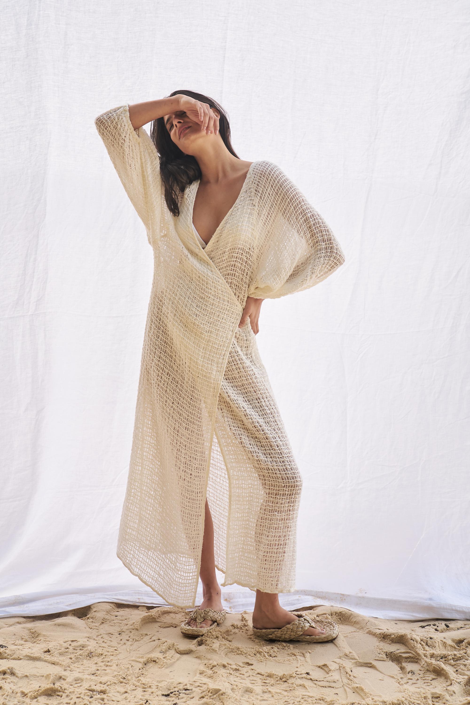 Maxi Ainu + Duster - Cestino Panna - Pre Order
