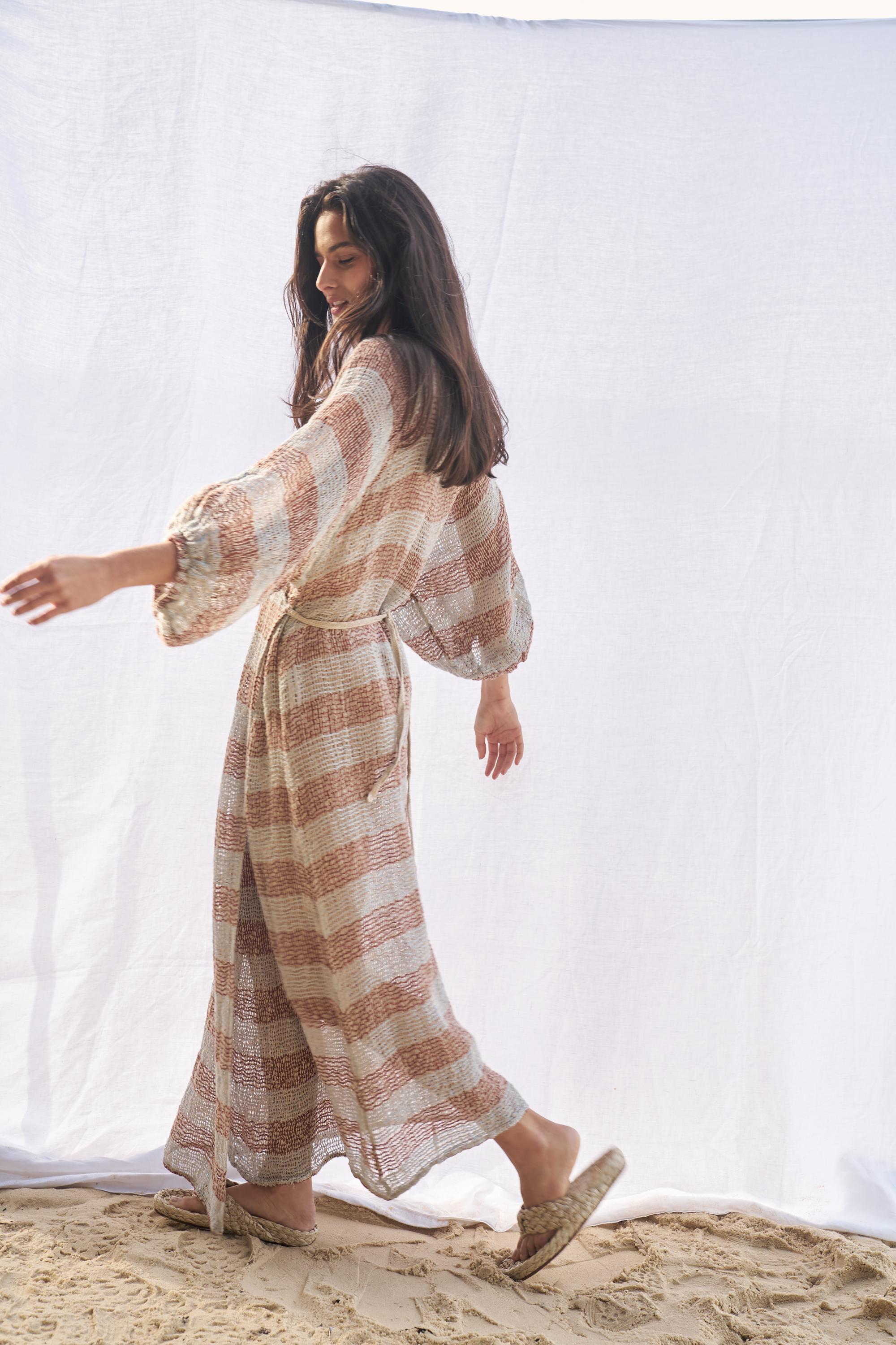 Maxi Ainu + Duster - Pescatore Sky