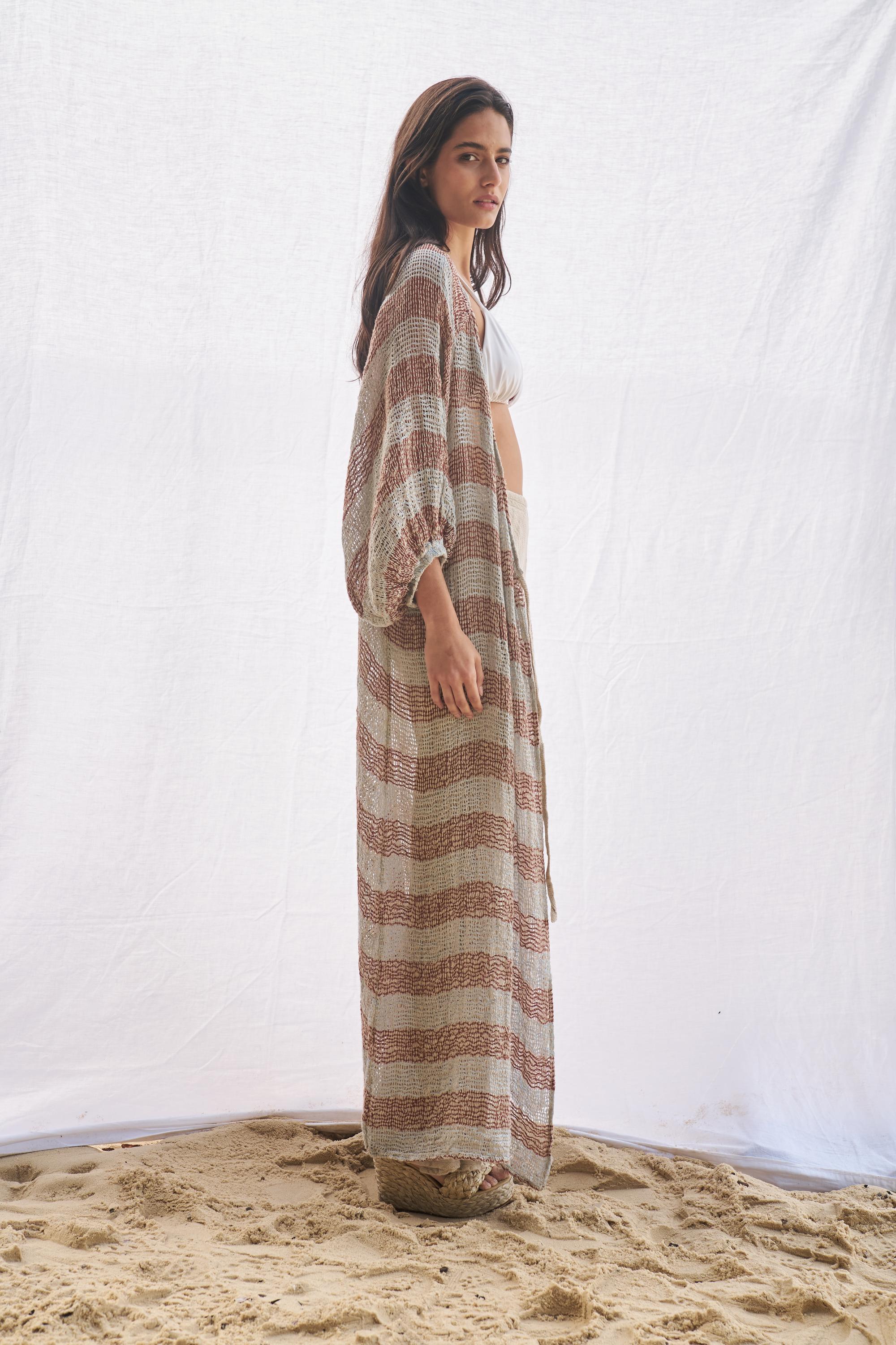 Maxi Ainu + Duster - Pescatore Sky