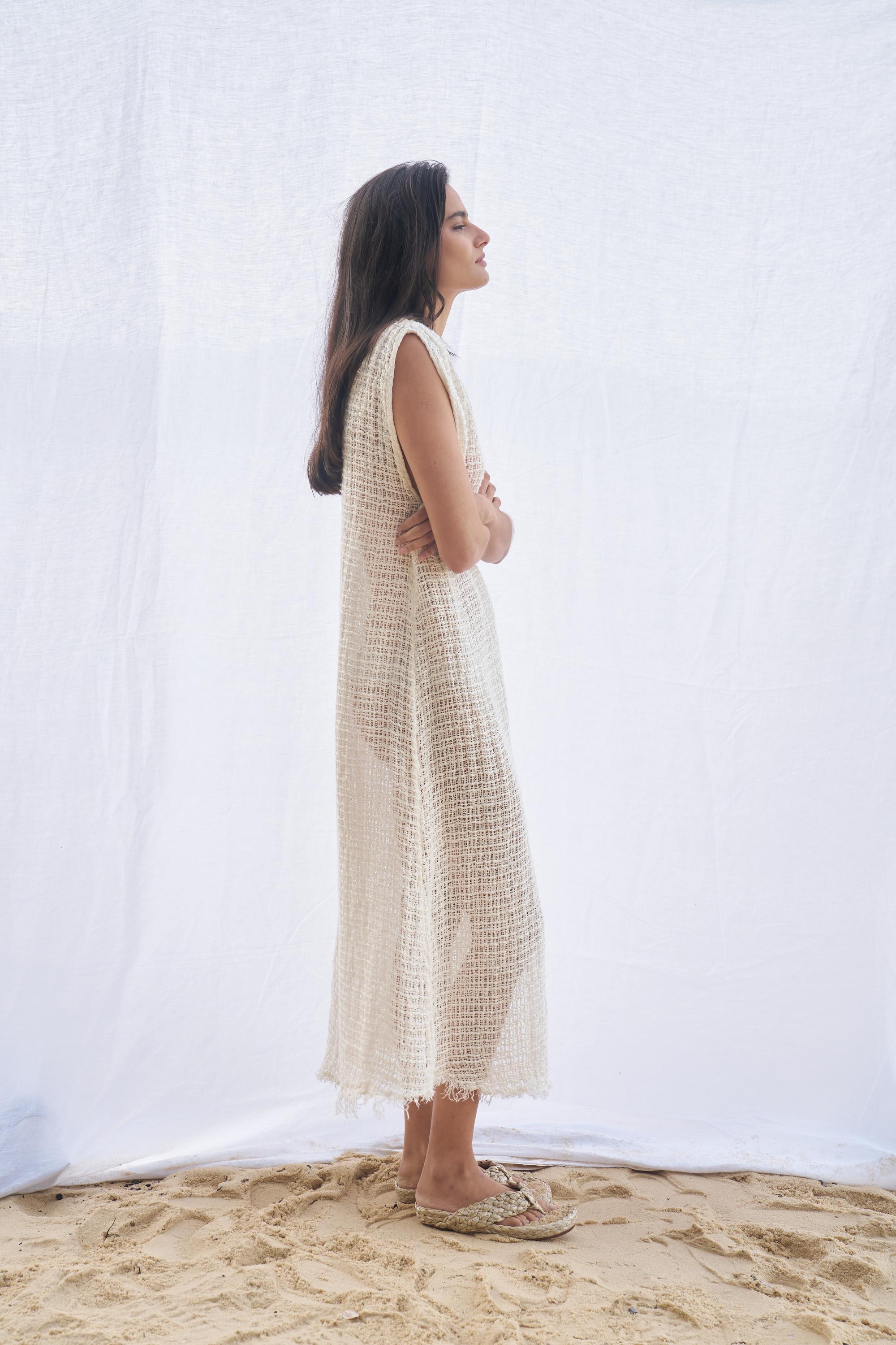 Poppea Dress - Cestino Panna