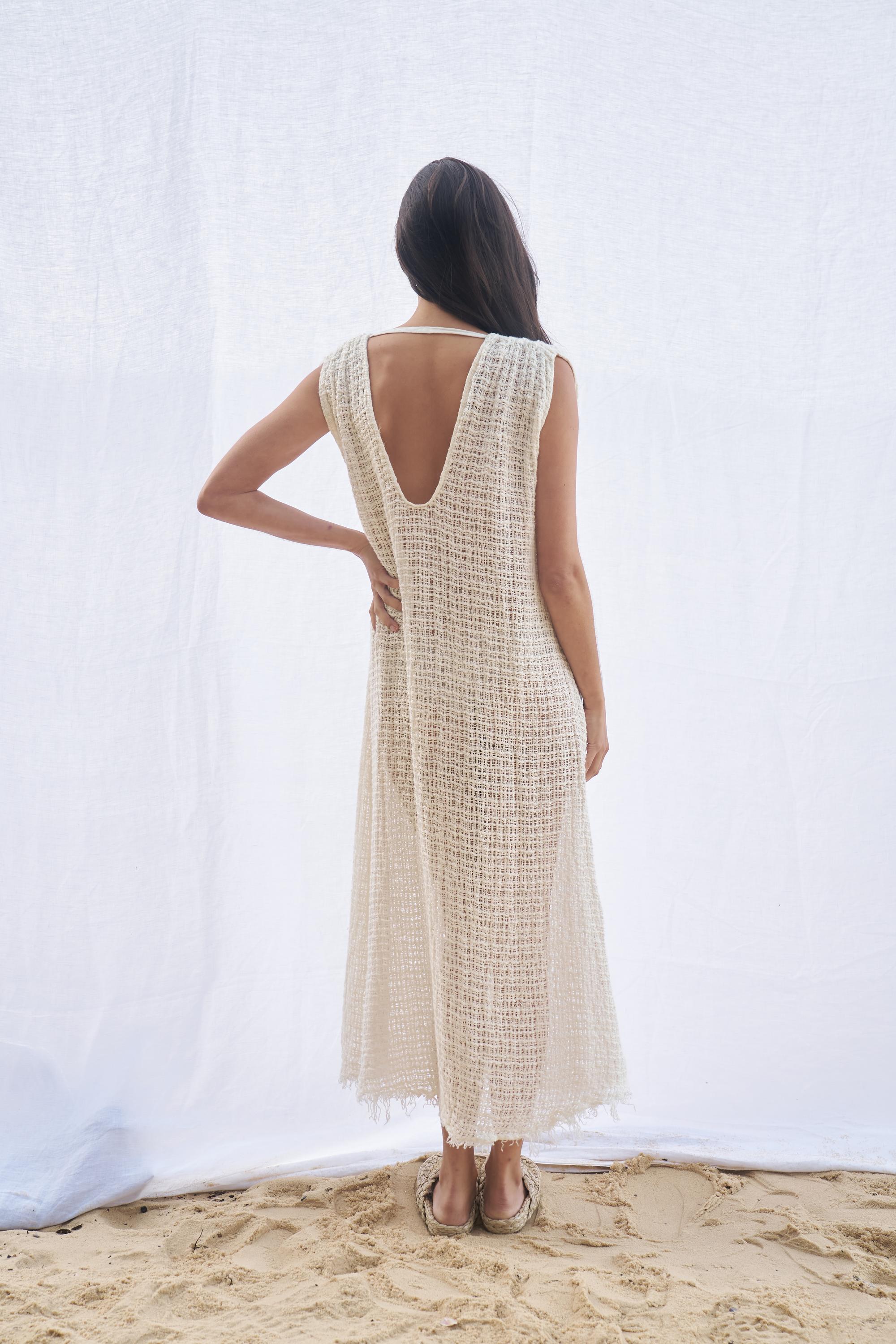 Poppea Dress - Cestino Panna