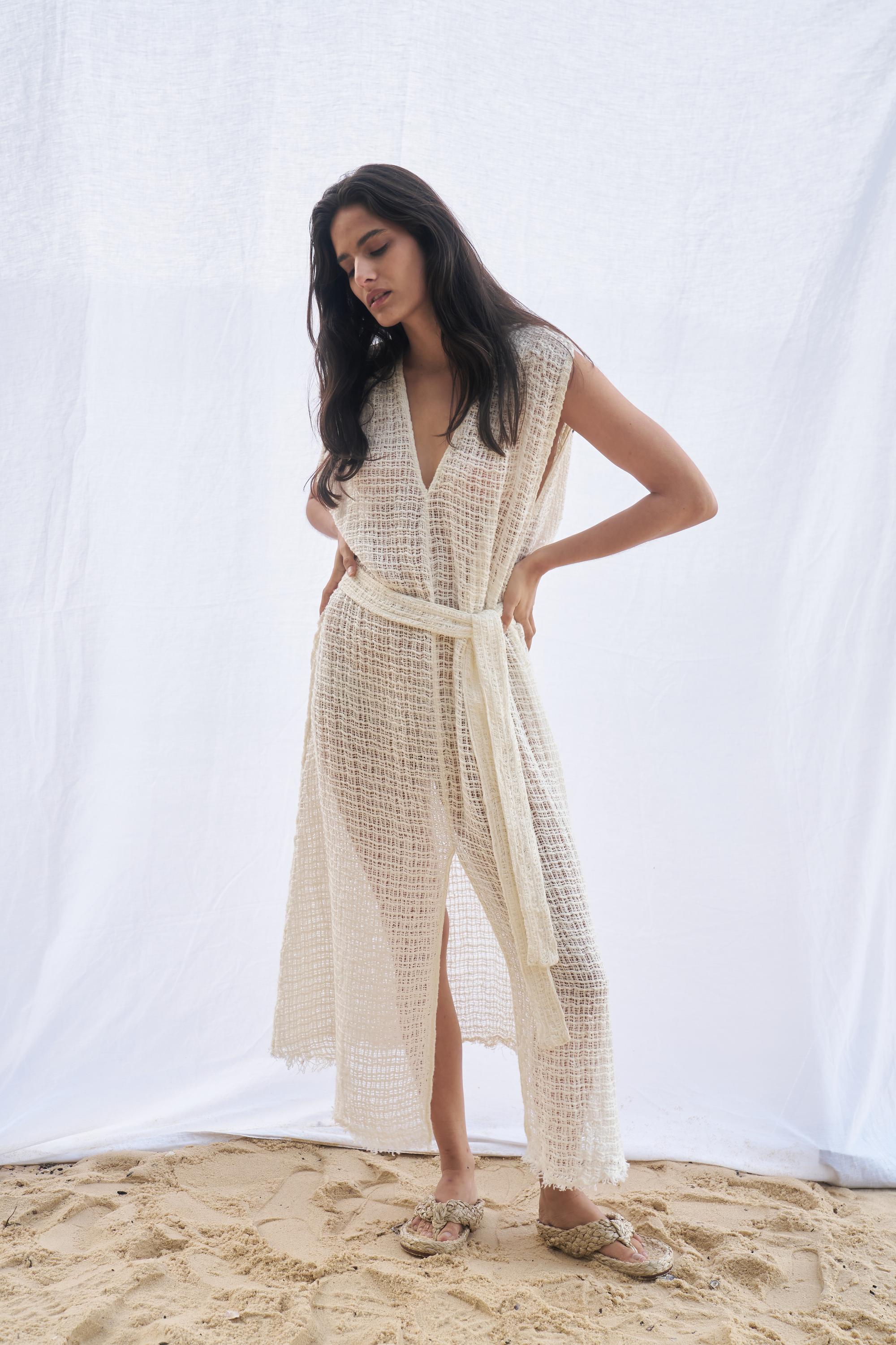 Poppea Dress - Cestino Panna