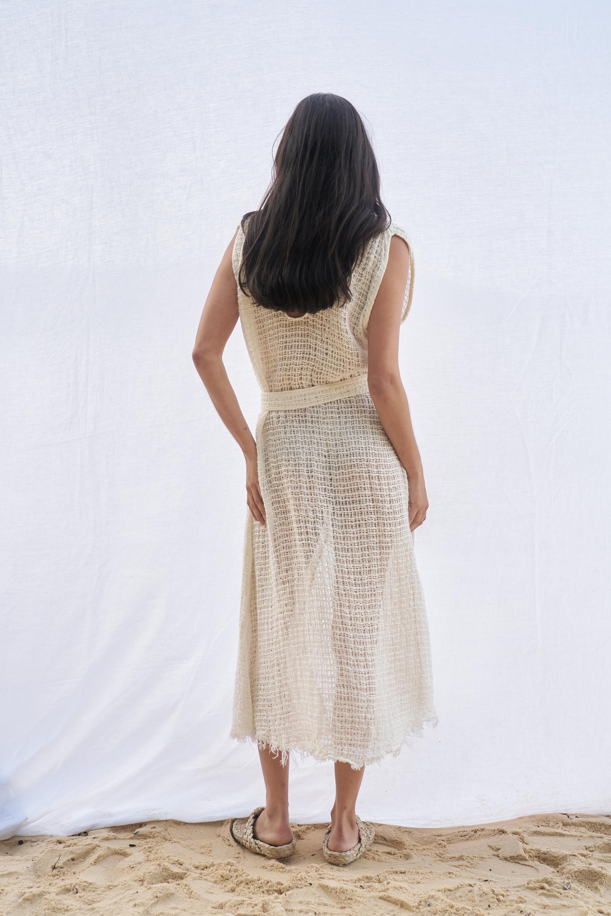 Poppea Dress - Cestino Panna