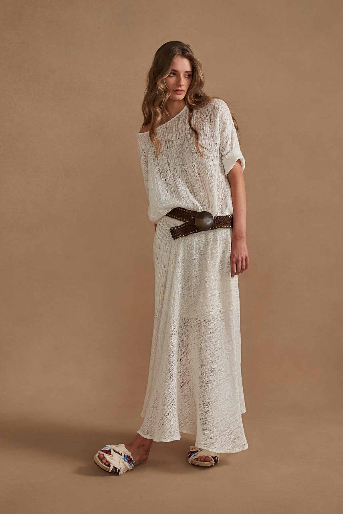 Interlace Belt - Chocolate