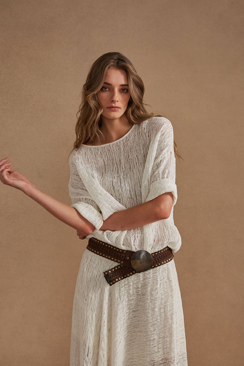 Interlace Belt - Chocolate