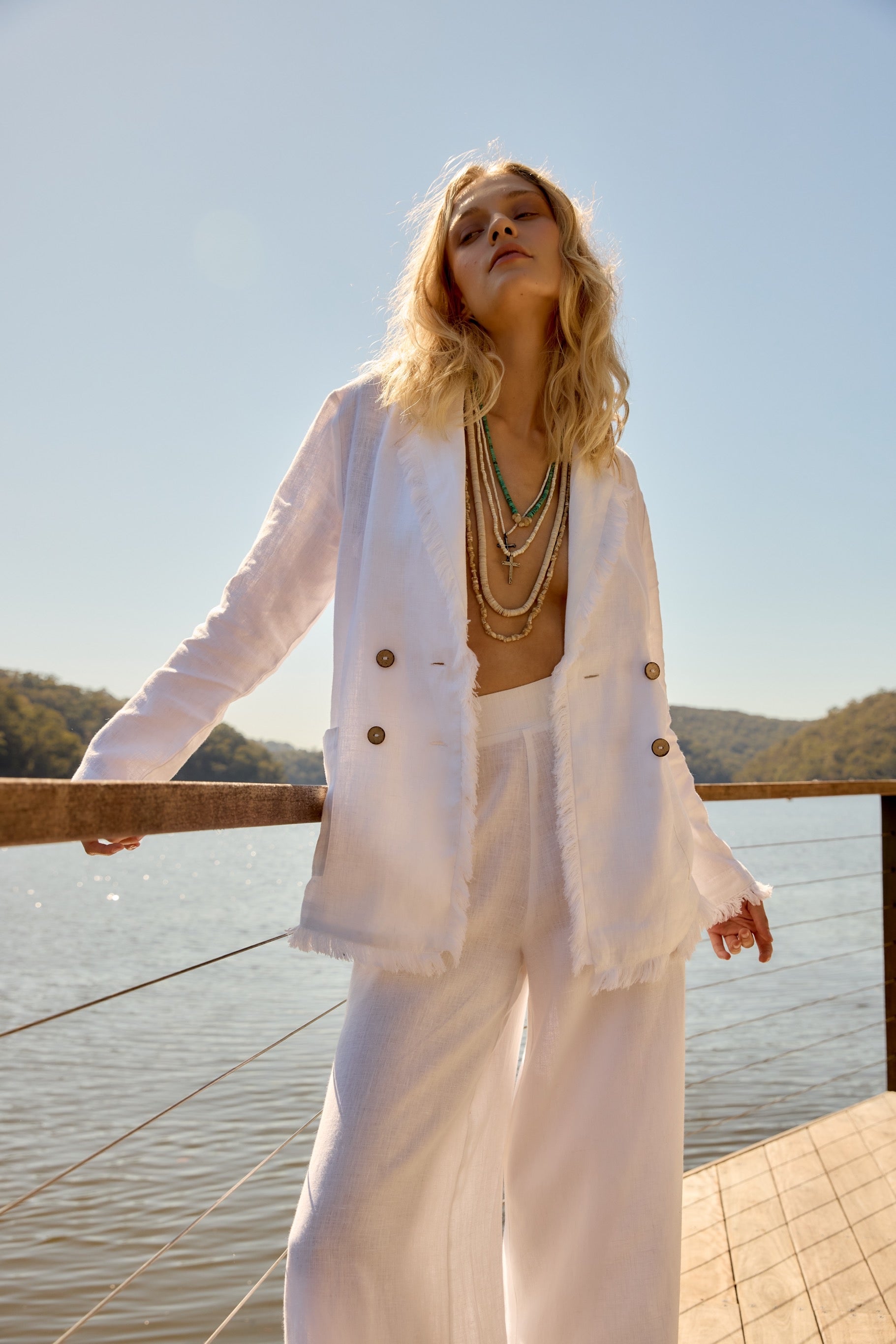 Fringe Jacket - White