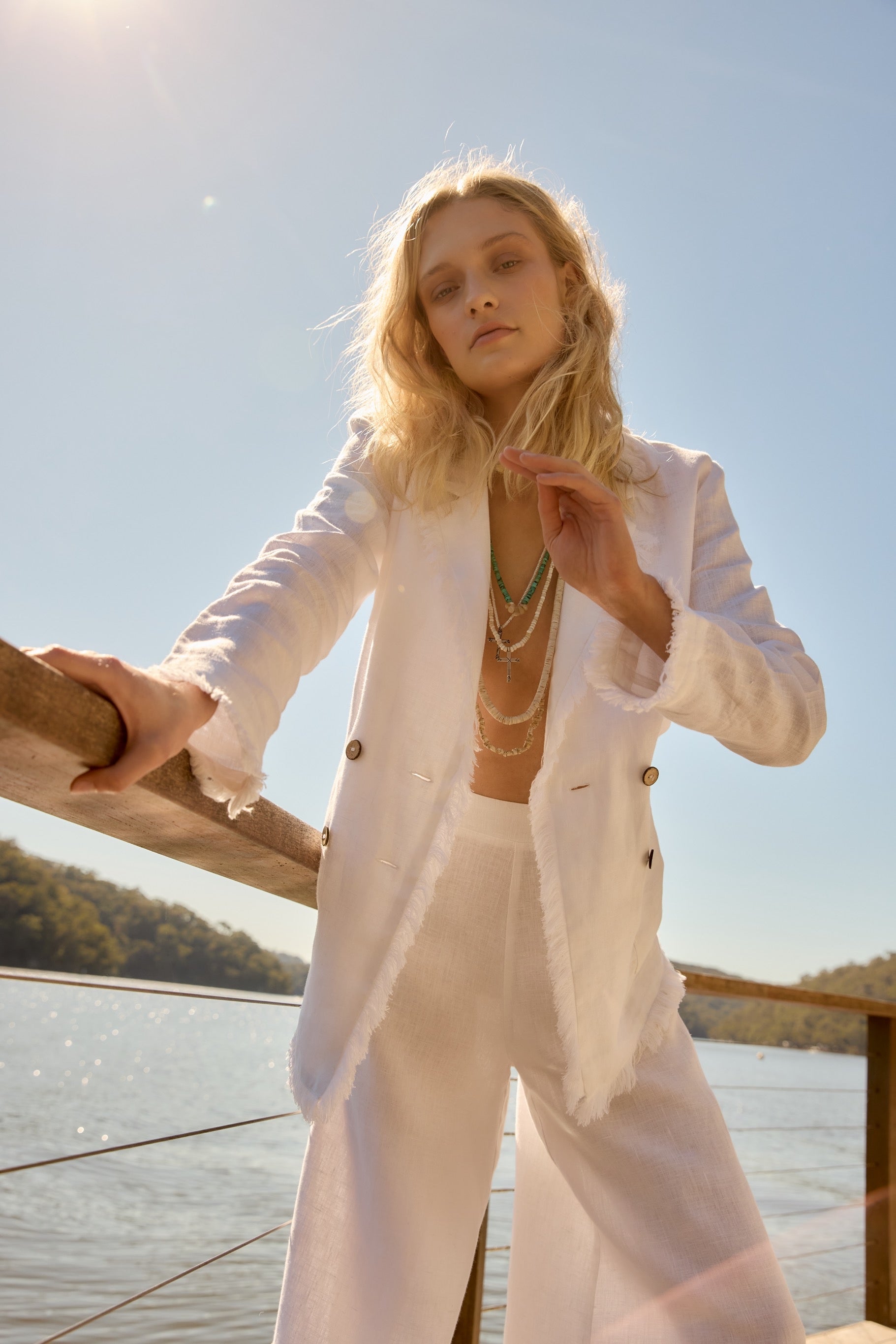 Fringe Jacket - White