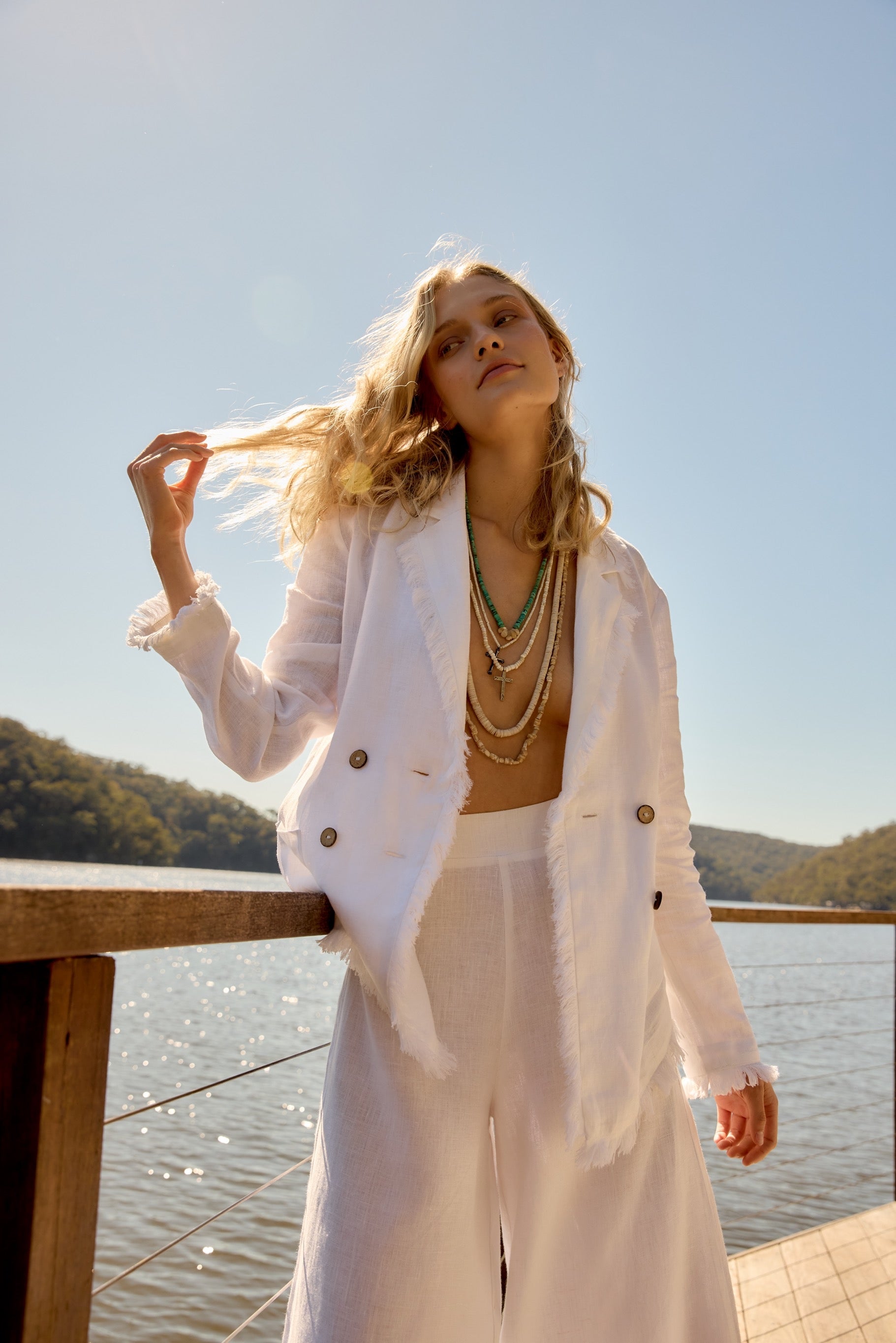 Fringe Jacket - White