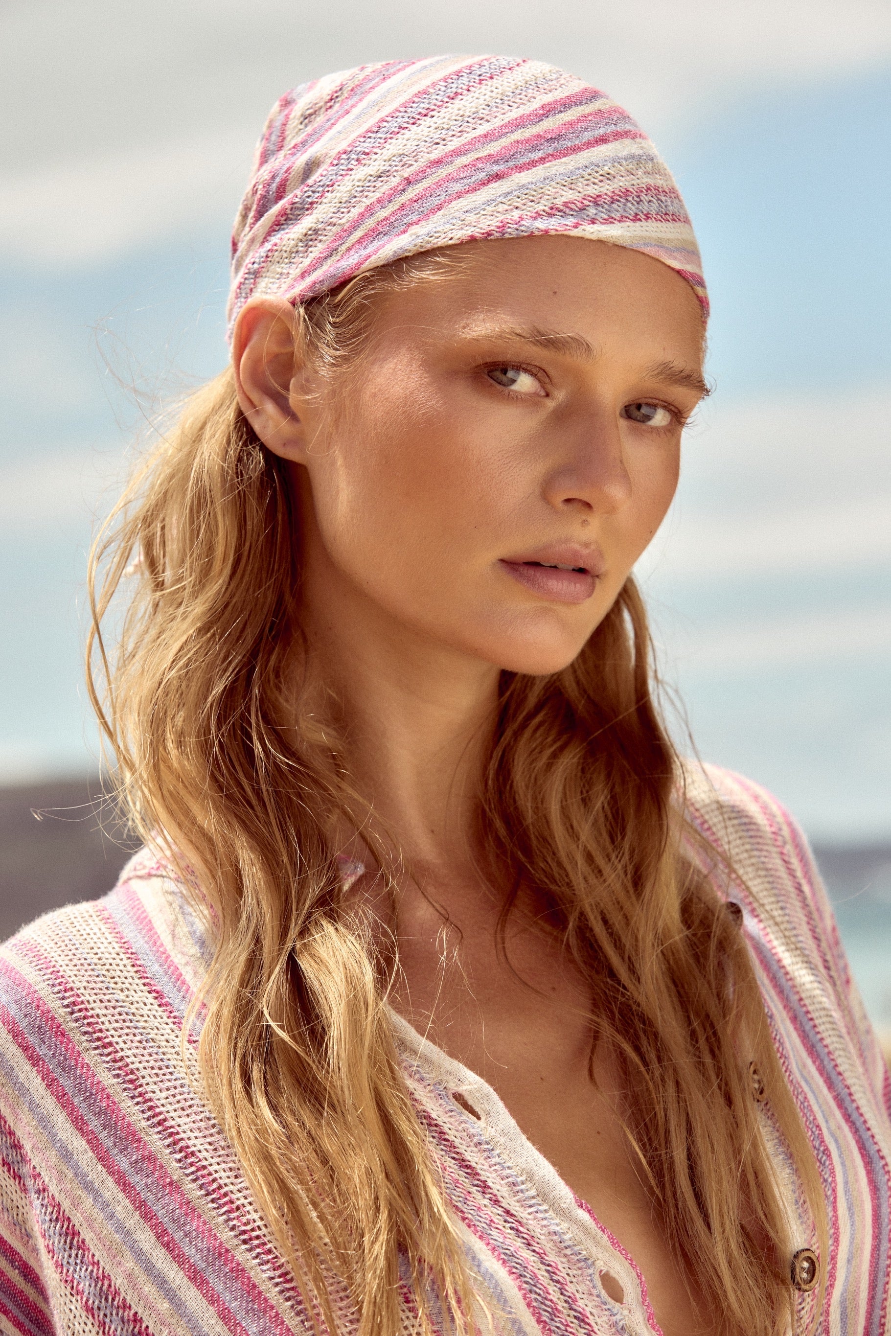 Lino Bandana - Pampa Stripe