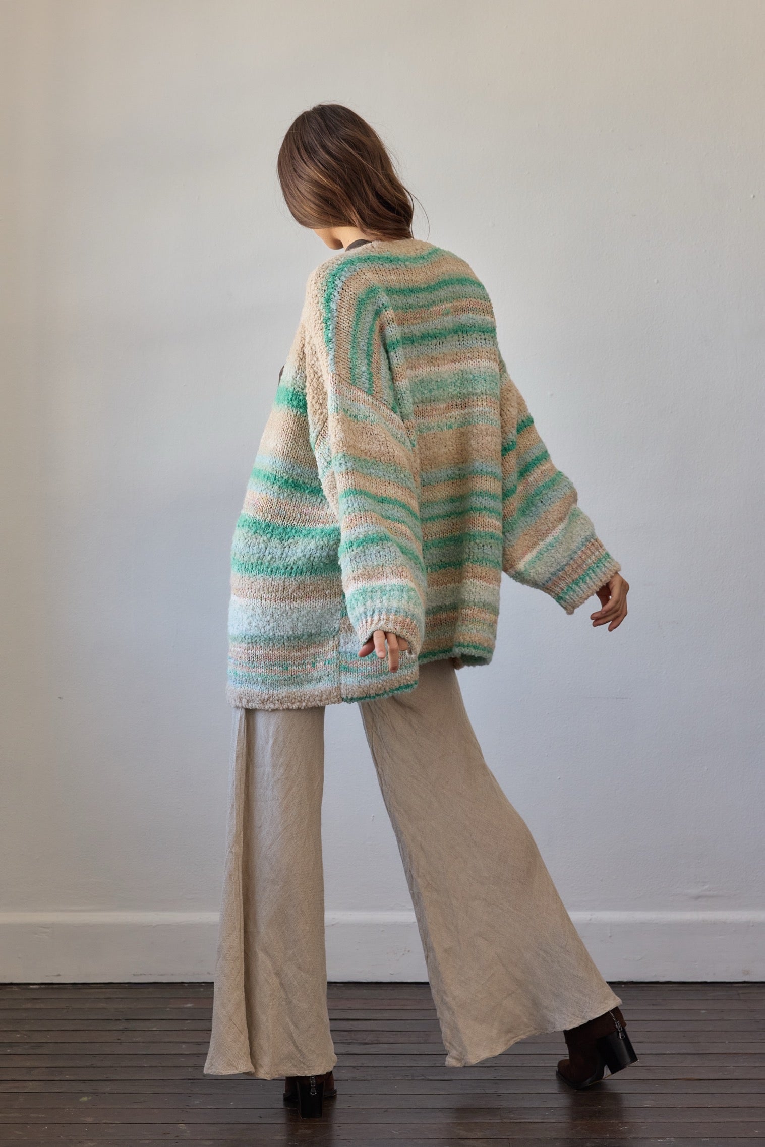 Luella Cardigan - Aqua Multi