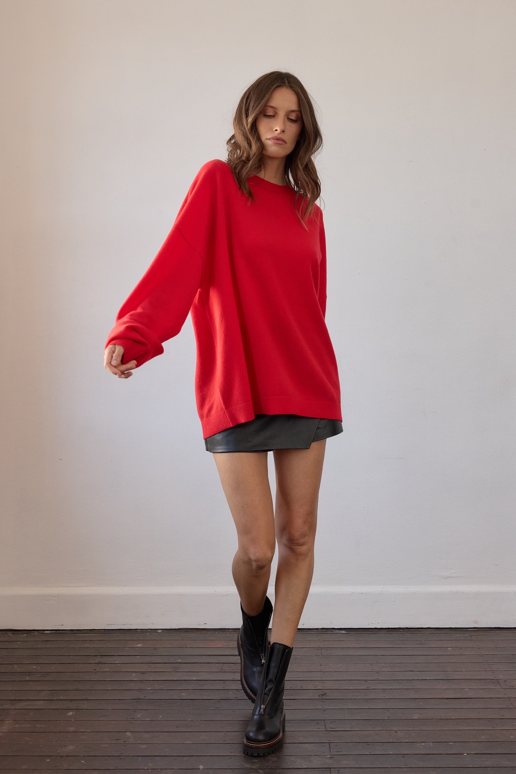 Tavi Cashmere Sweater - Red