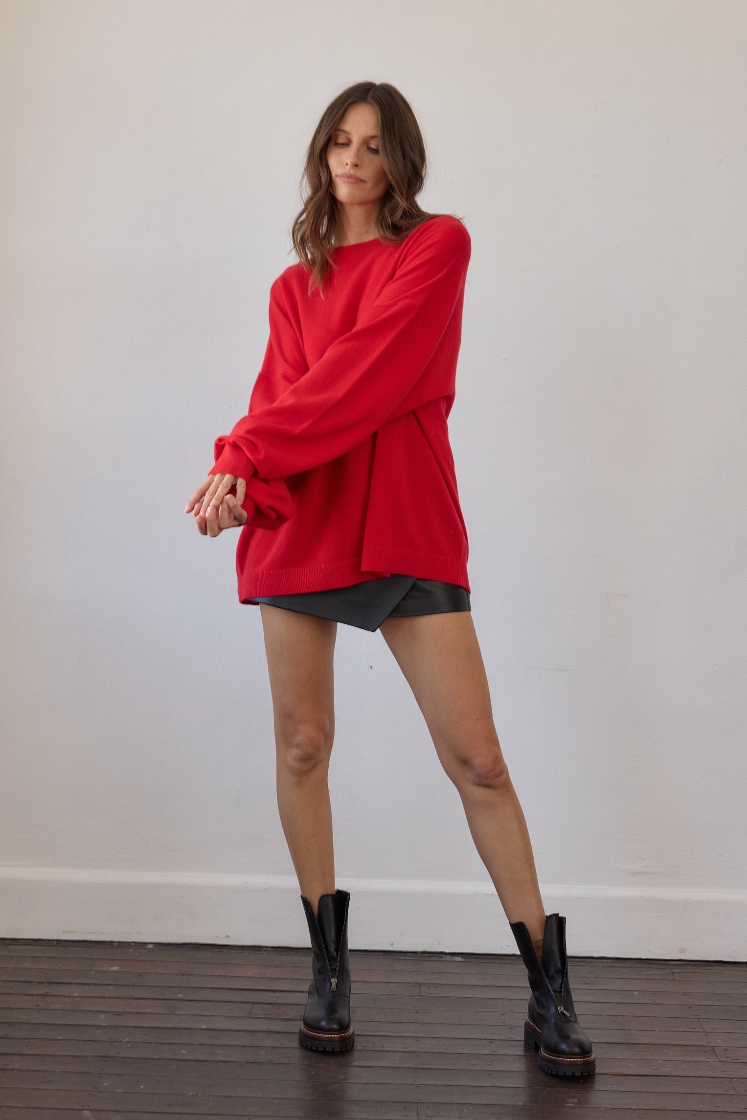 Tavi Cashmere Sweater - Red