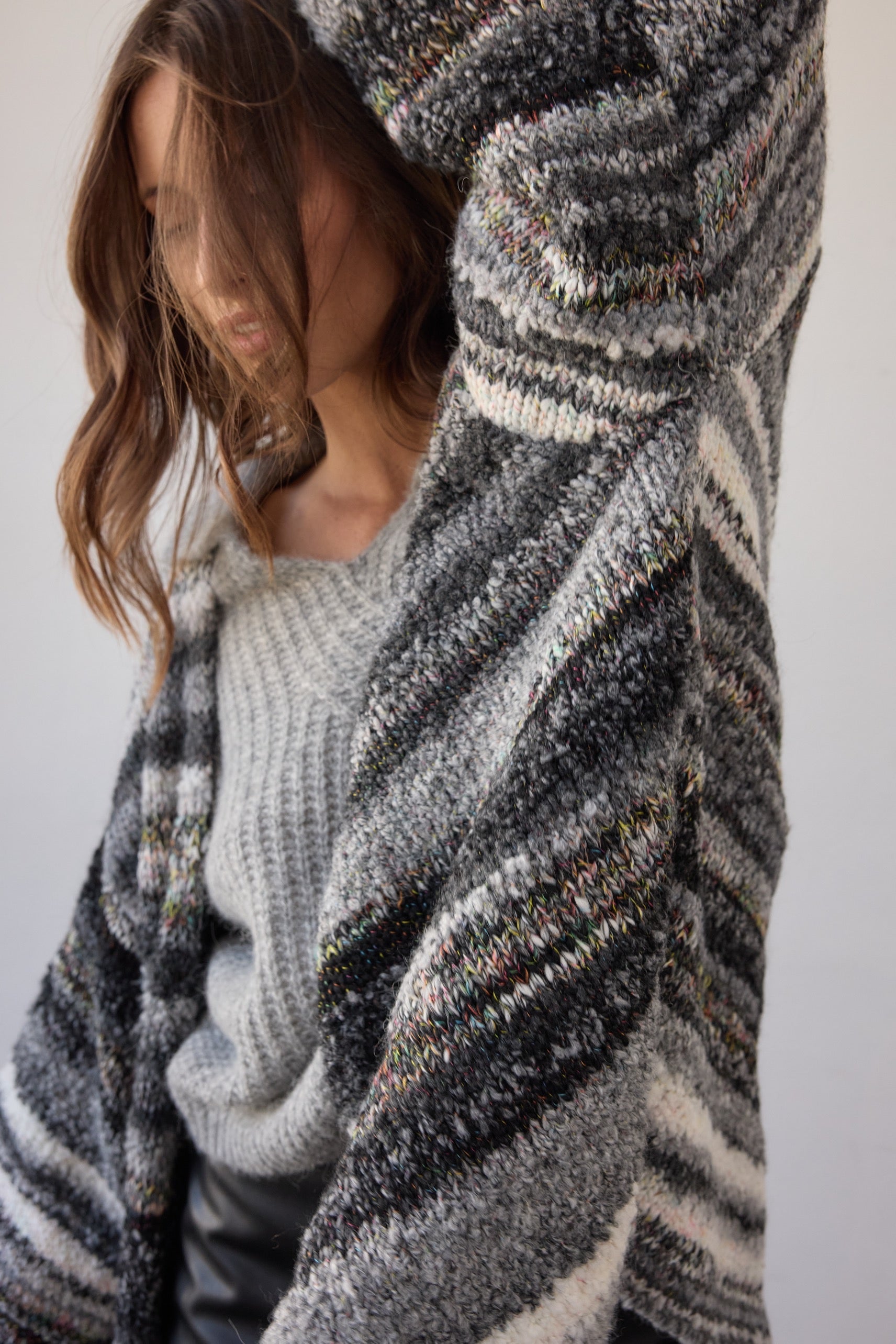 Luella Cardigan - Black Multi