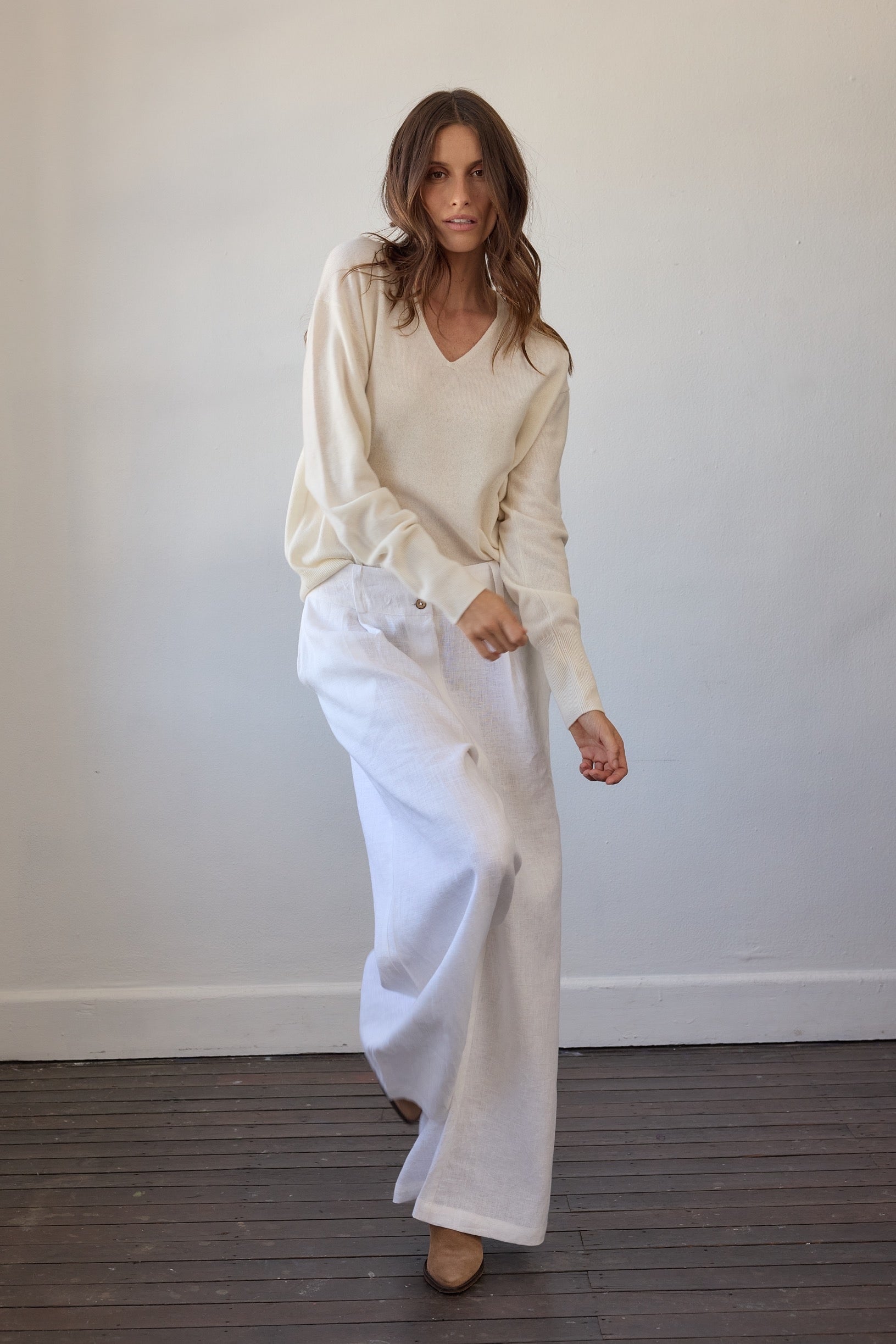 Colette Cashmere Sweater - Off White
