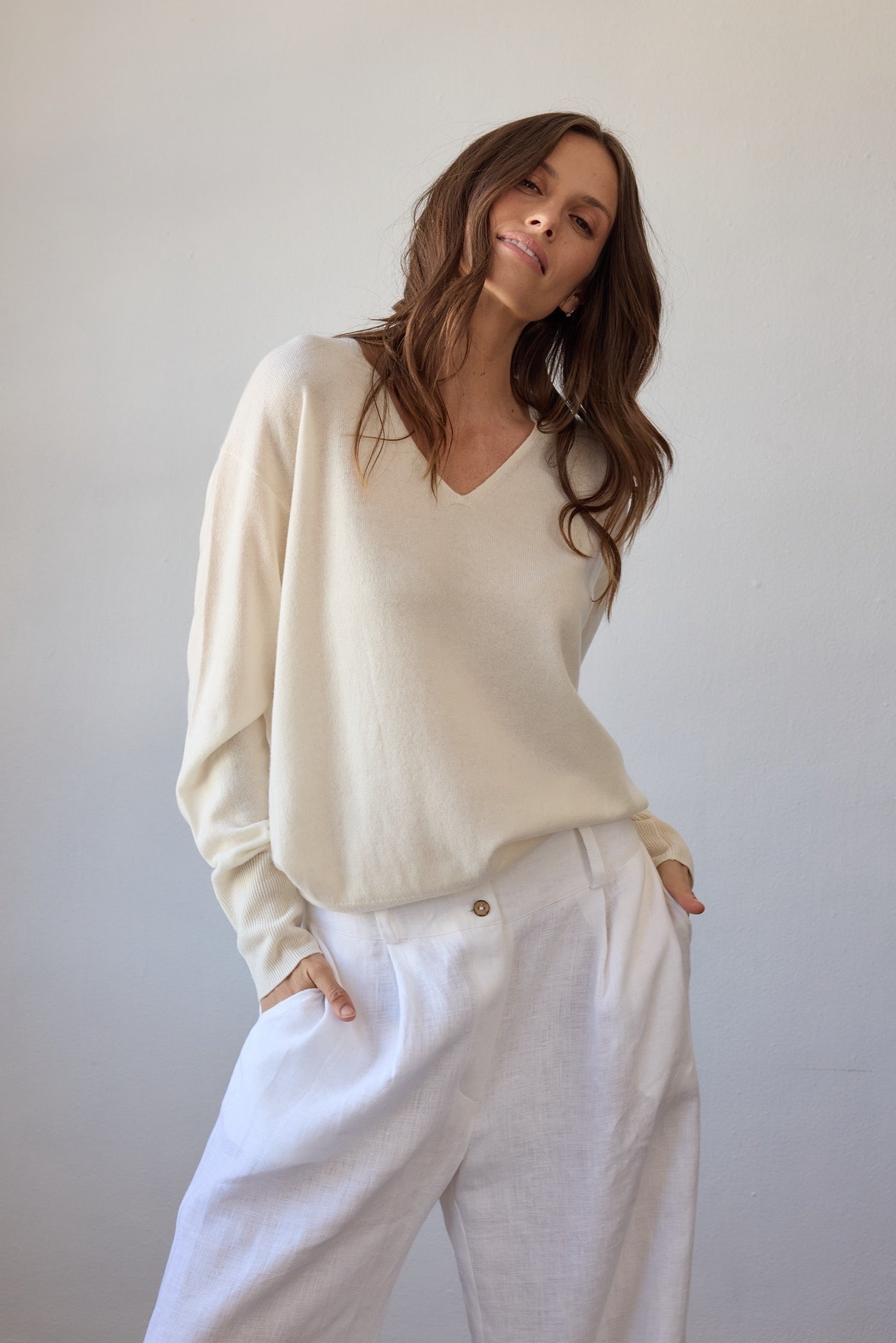 Colette Cashmere Sweater - Off White