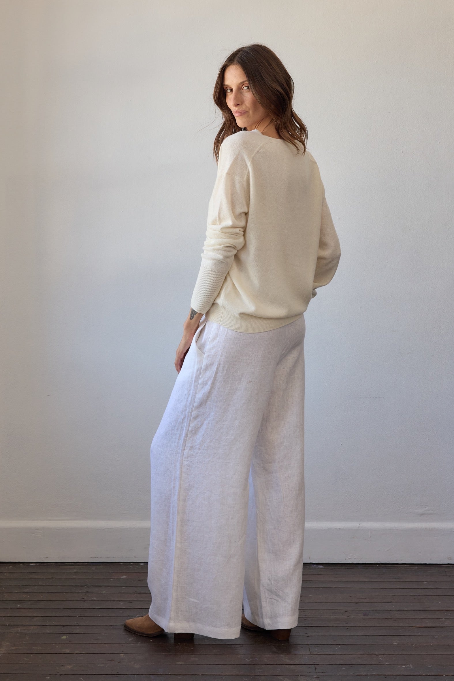 Colette Cashmere Sweater - Off White