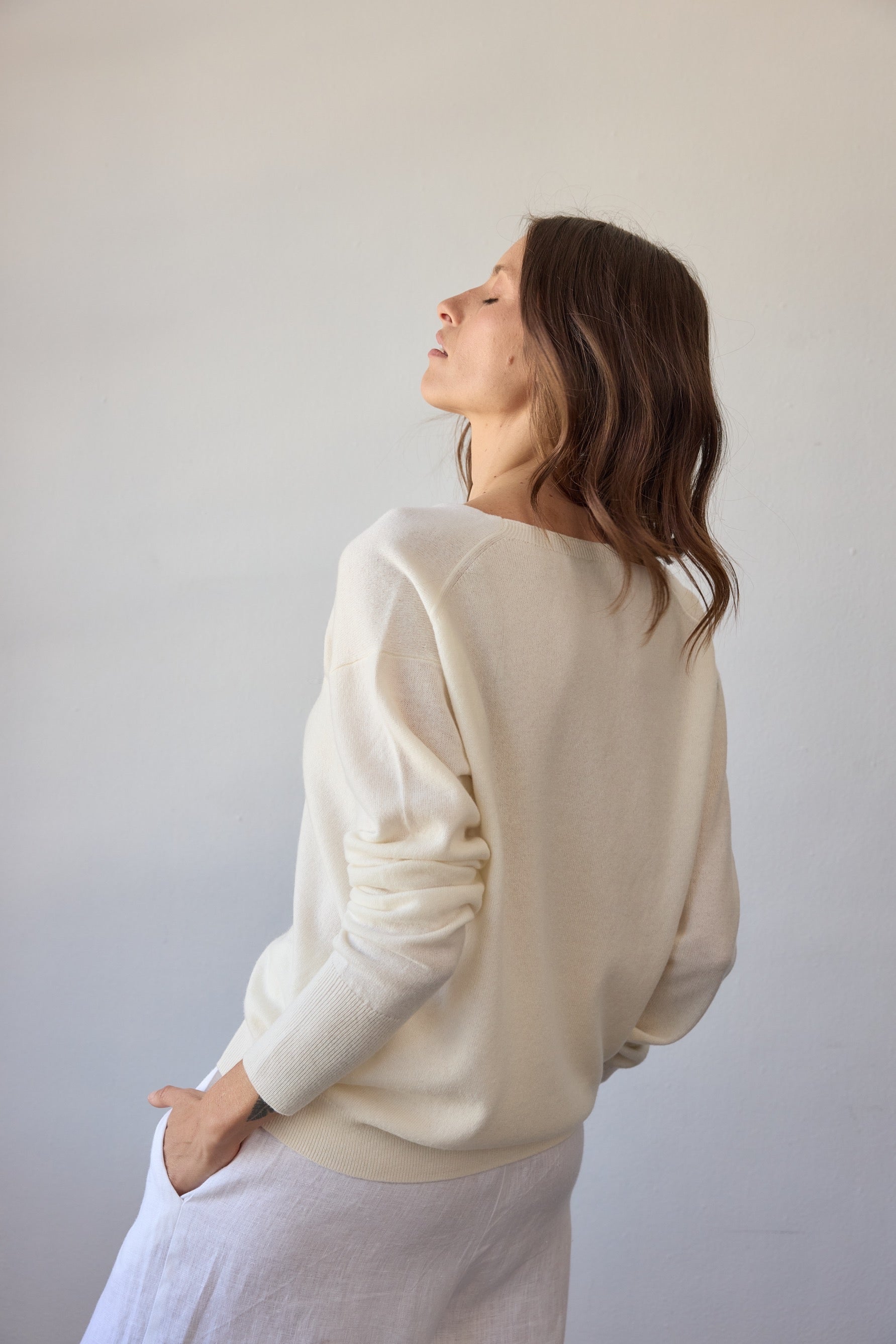 Colette Cashmere Sweater - Off White