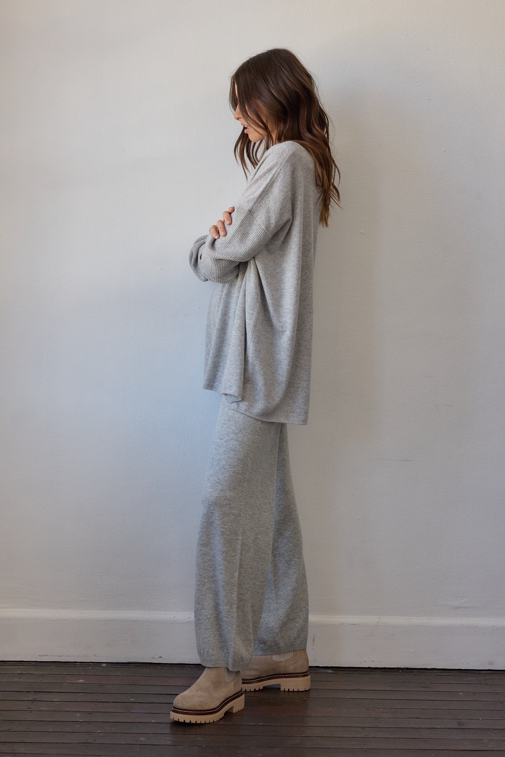 Elementaire Wool Cashmere Jogger - Grey
