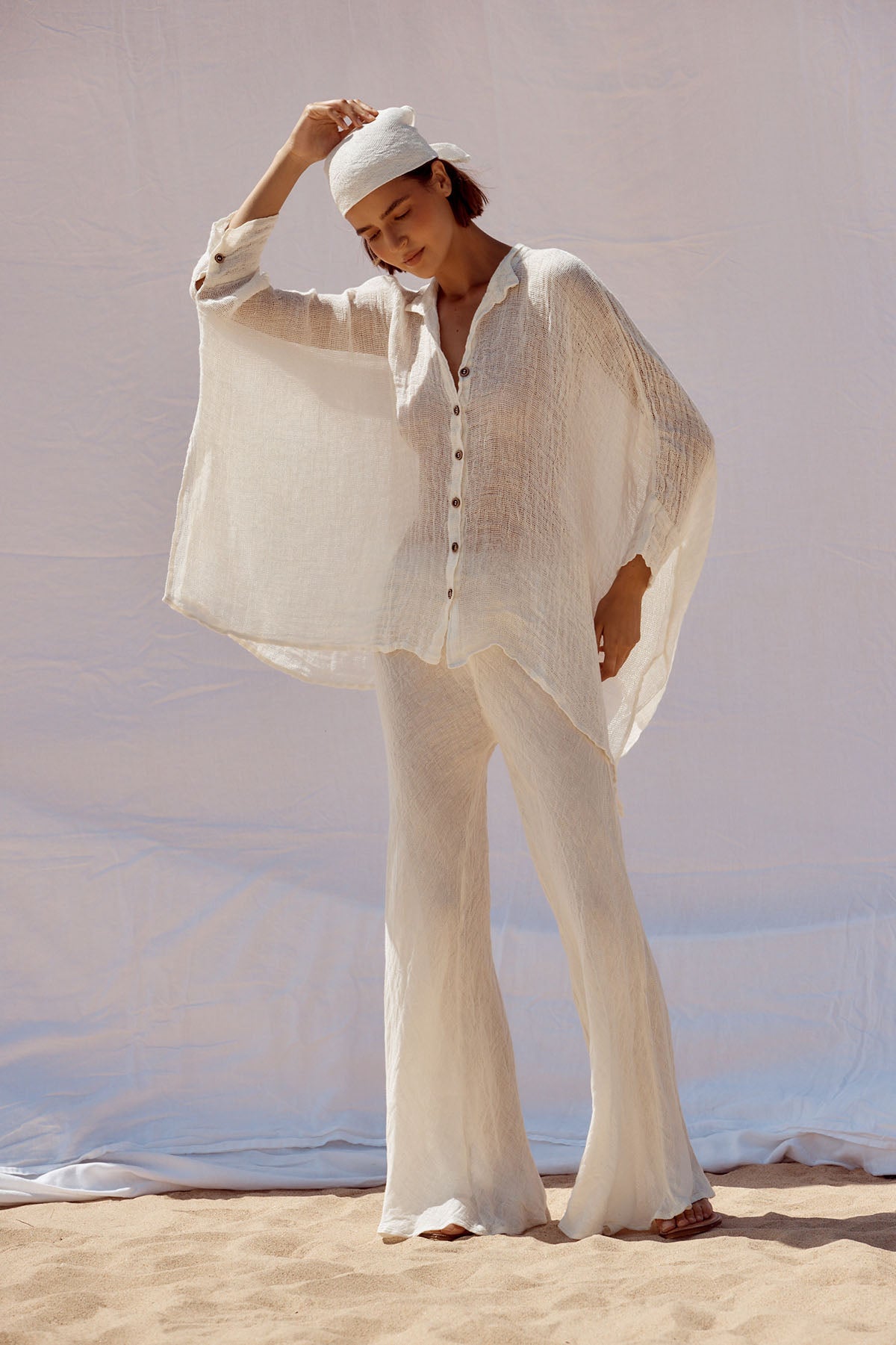 Novo Flare Pant - Brasile Panna