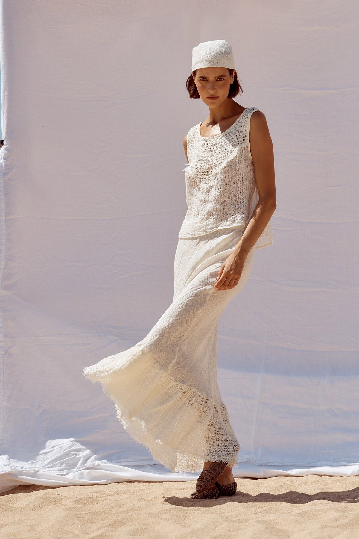 Flunsa Skirt - Brasile Panna