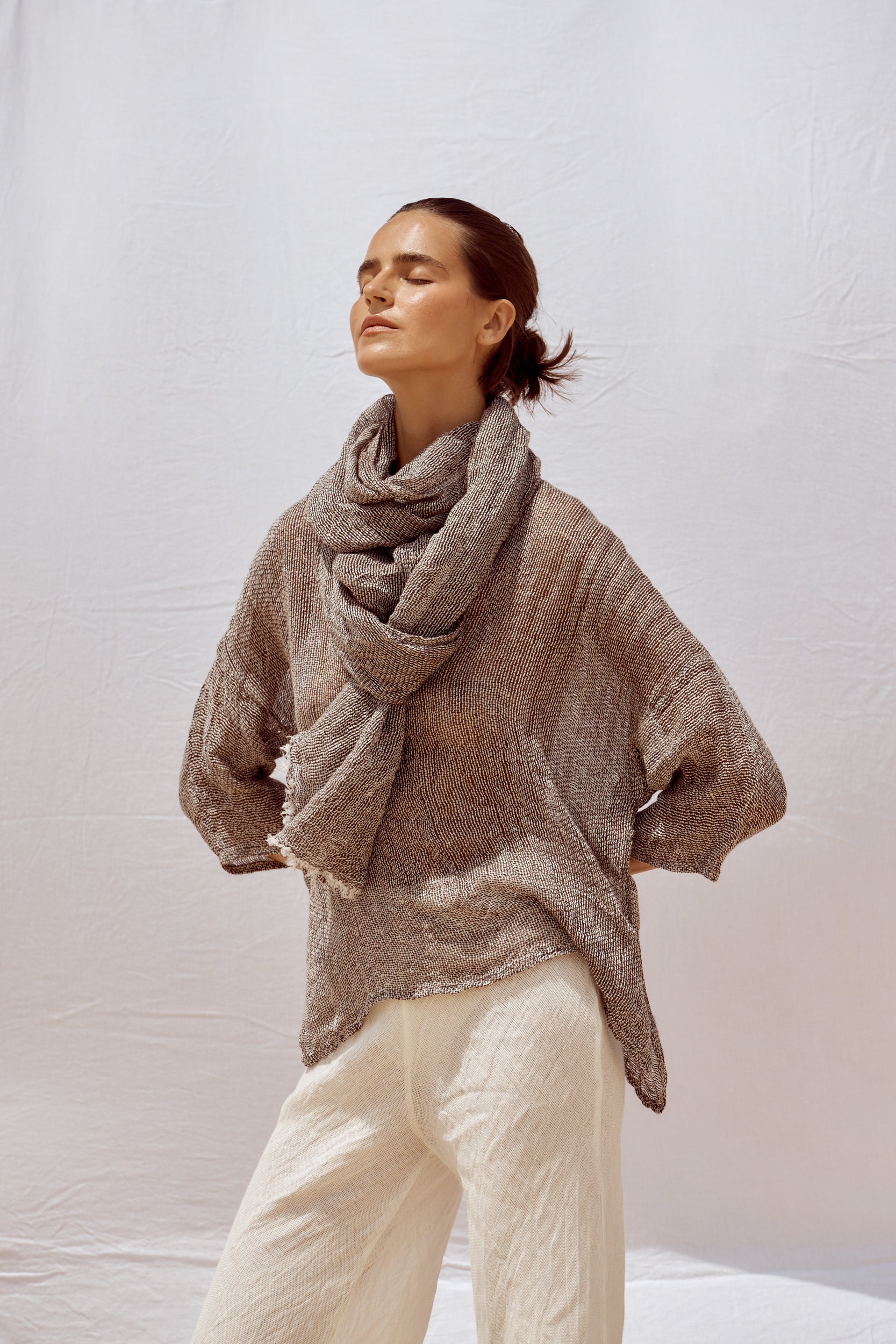 Grand Scarf - Rete Chocolate