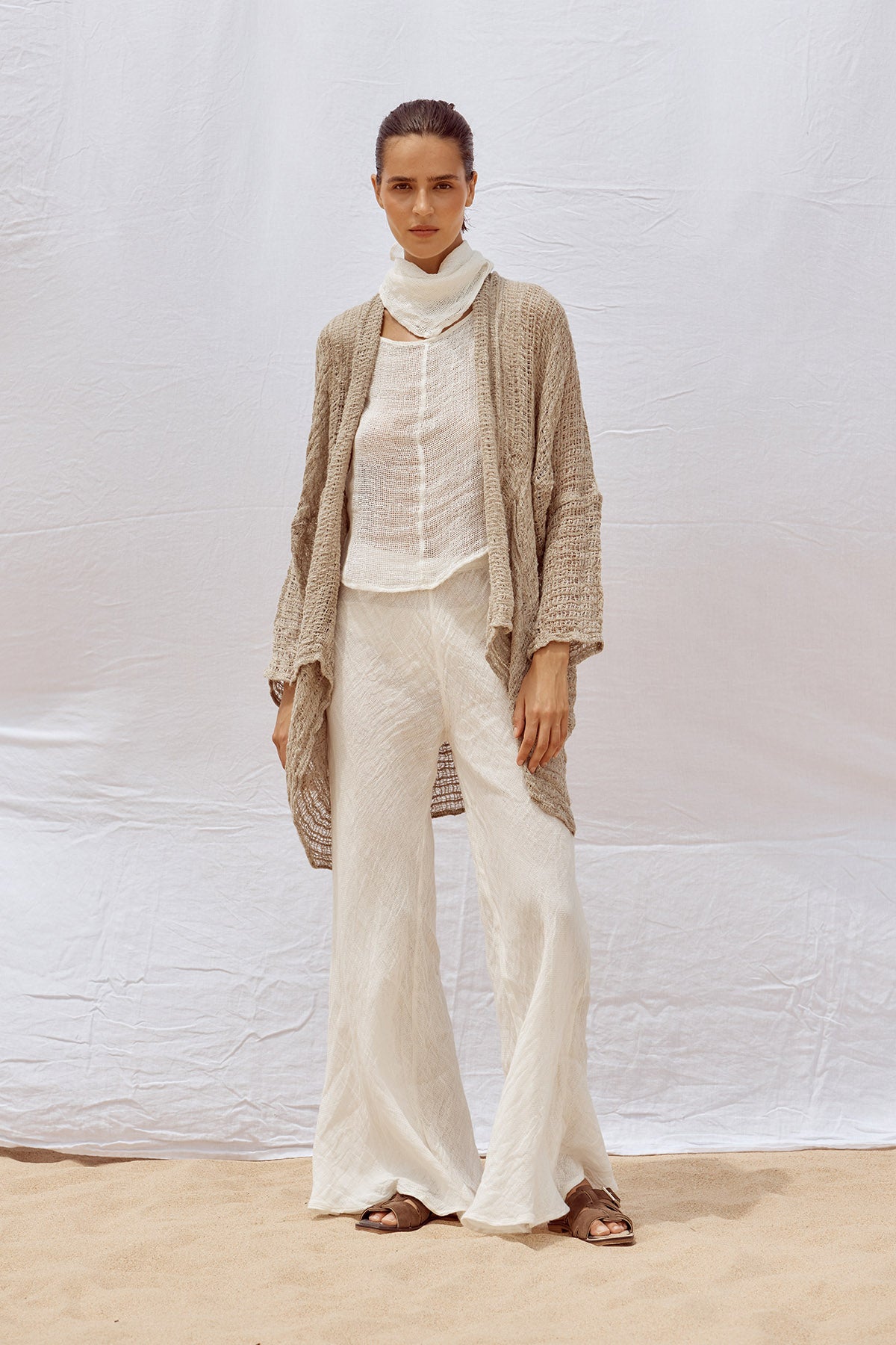 Midi Odissea Coat - Cestino Natural