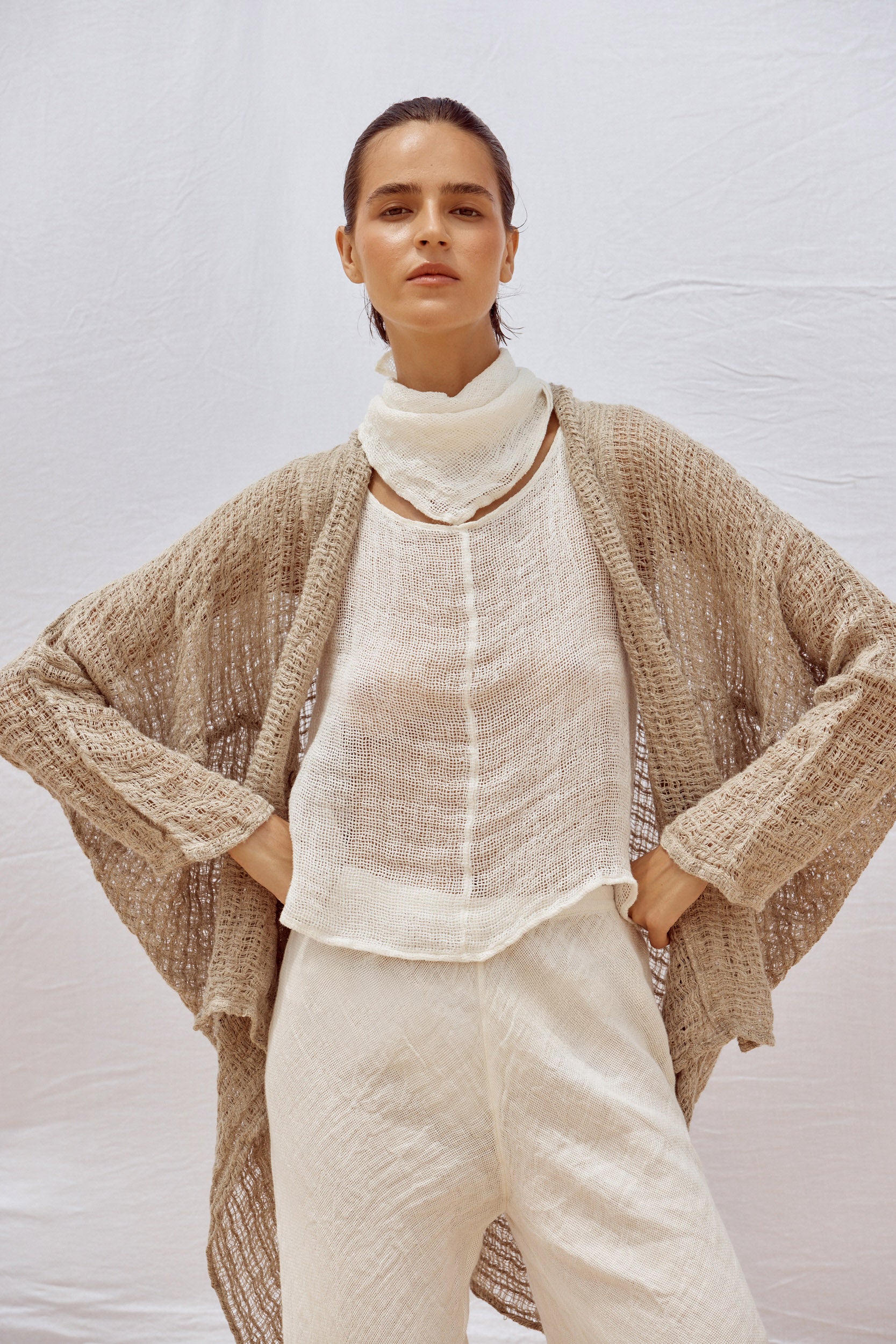 Midi Odissea Coat - Cestino Natural