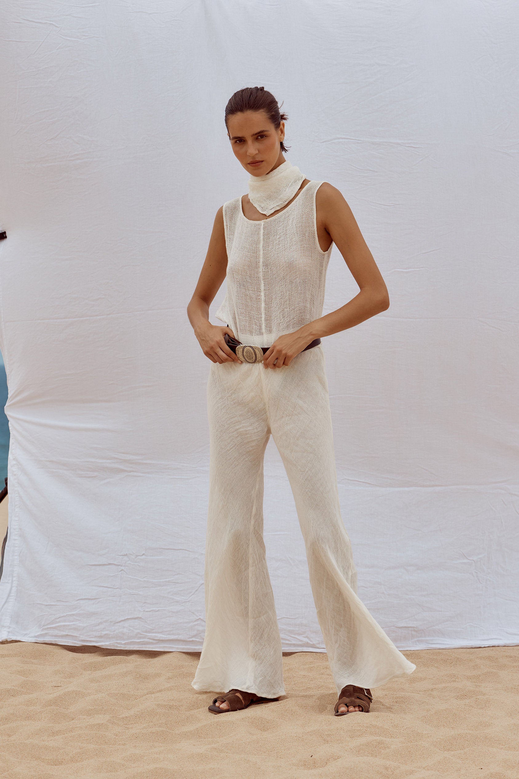 Novo Flare Pant - Brasile Panna