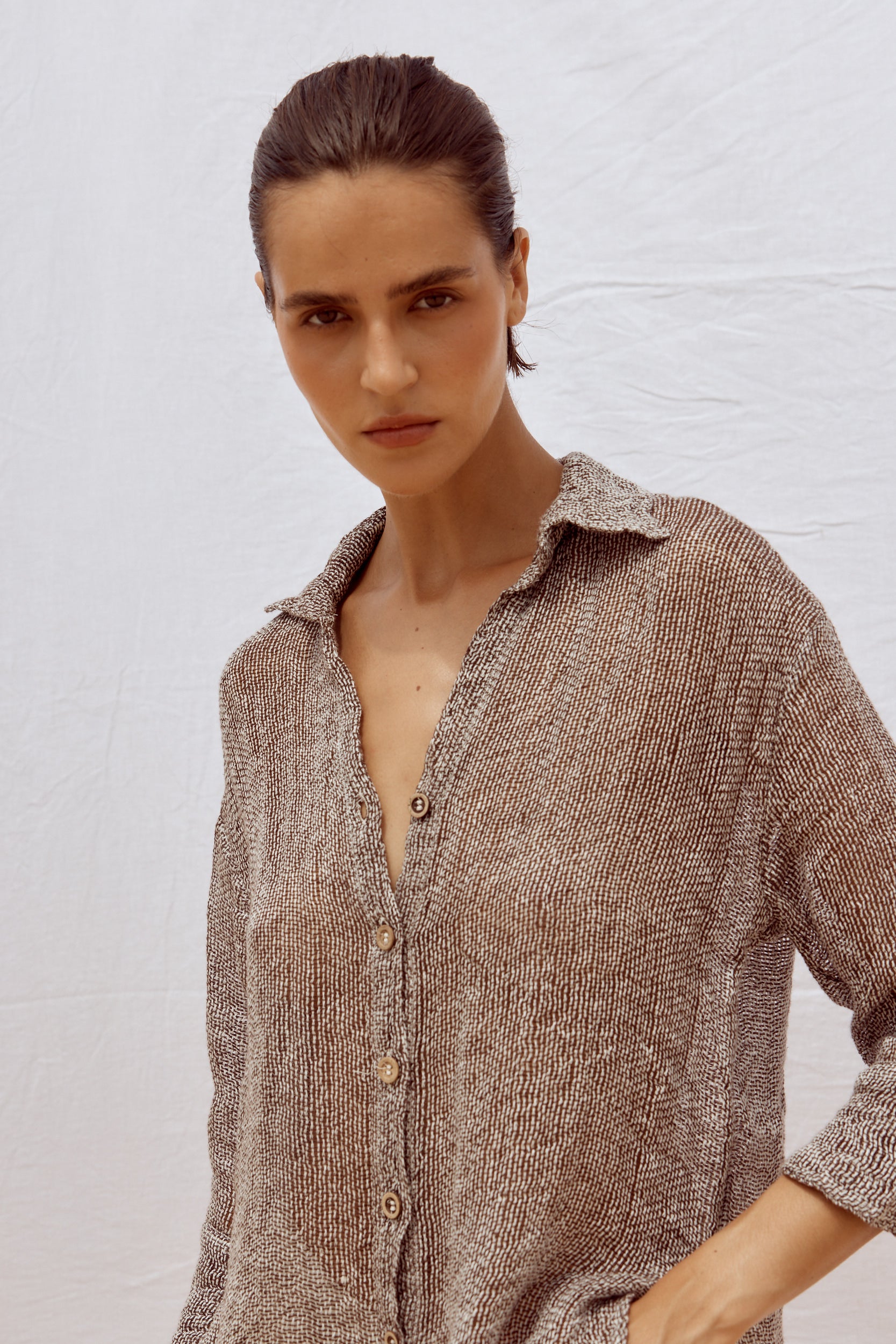 Arch Shirt - Rete Chocolate