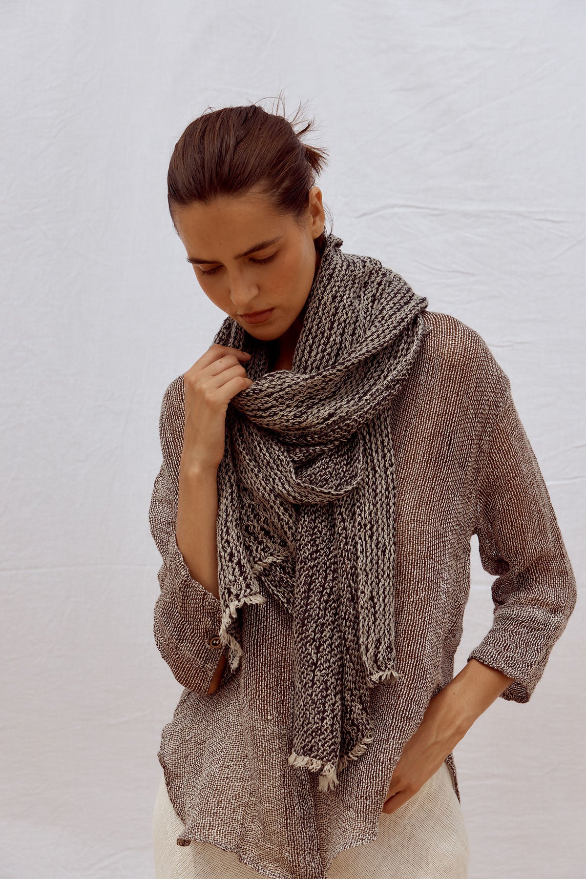 Grand Scarf - Tela Corteccia
