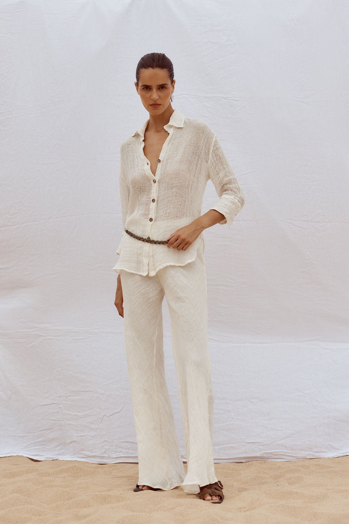 Novo Flare Pant - Brasile Panna