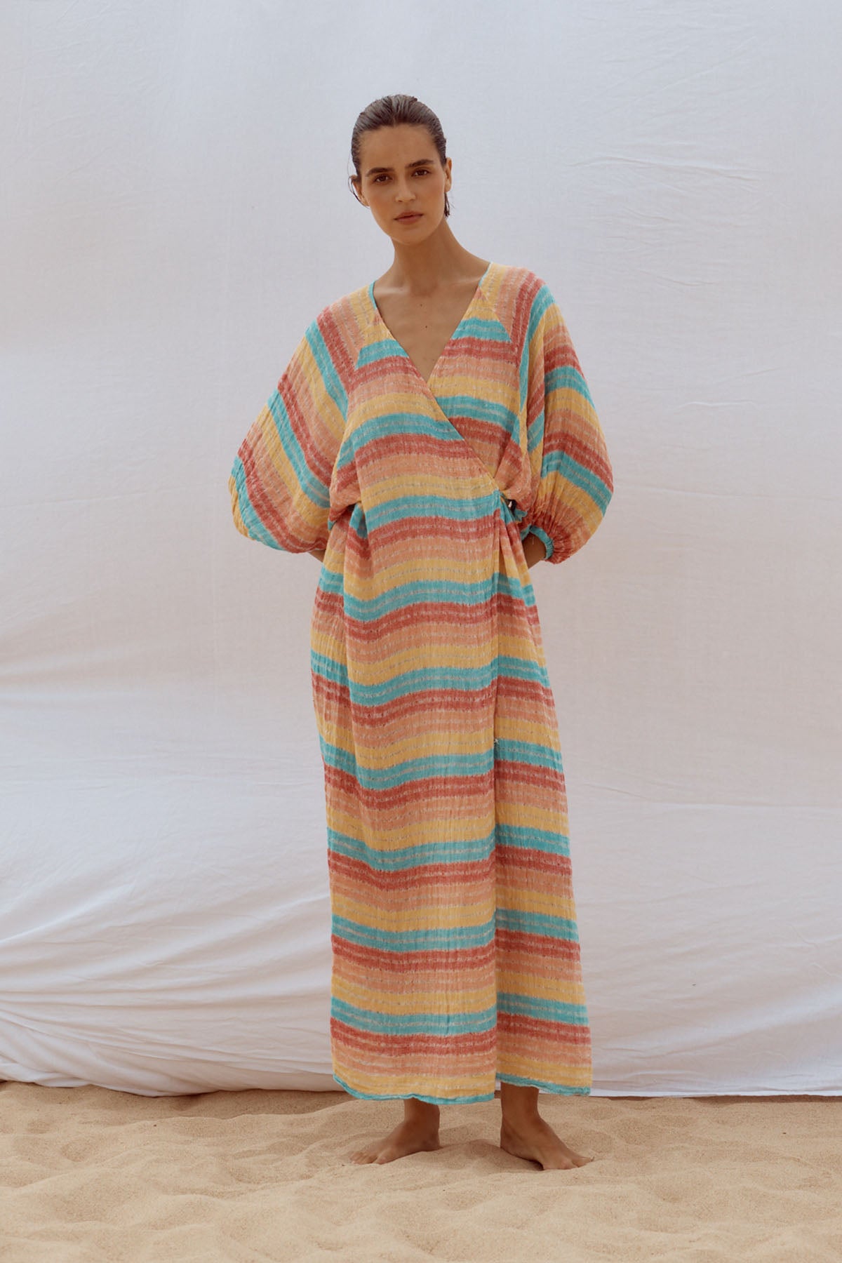 Maxi Ainu + Duster - Pappagallo Multi