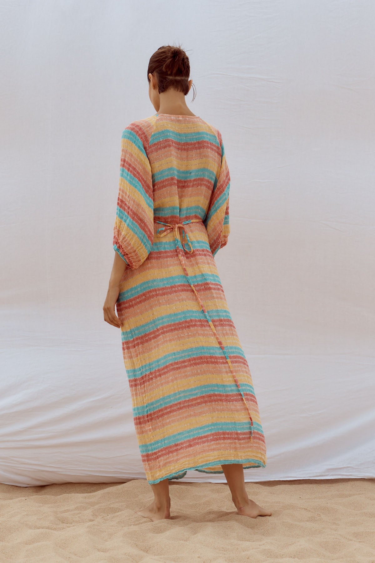 Maxi Ainu + Duster - Pappagallo Multi