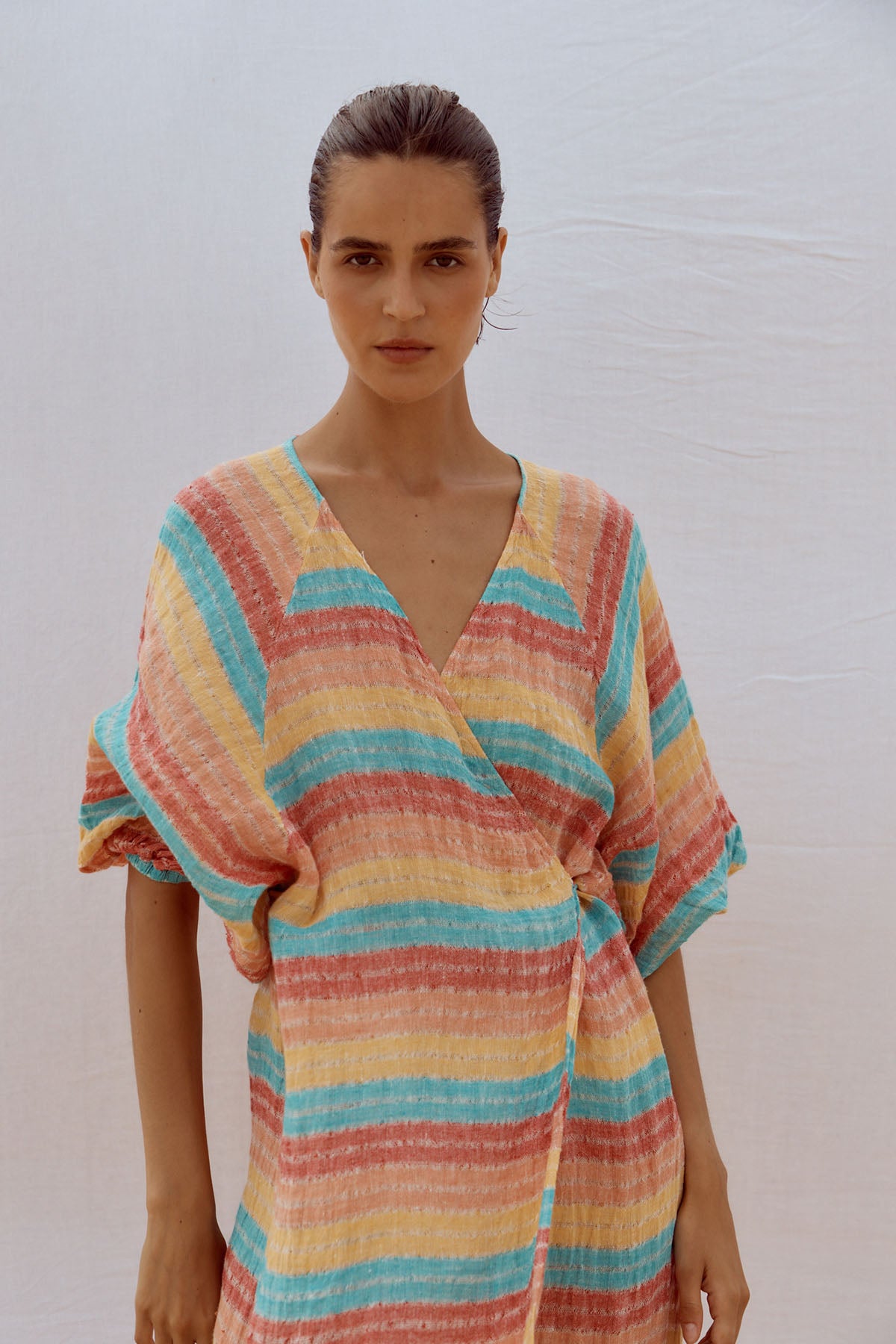 Maxi Ainu + Duster - Pappagallo Multi