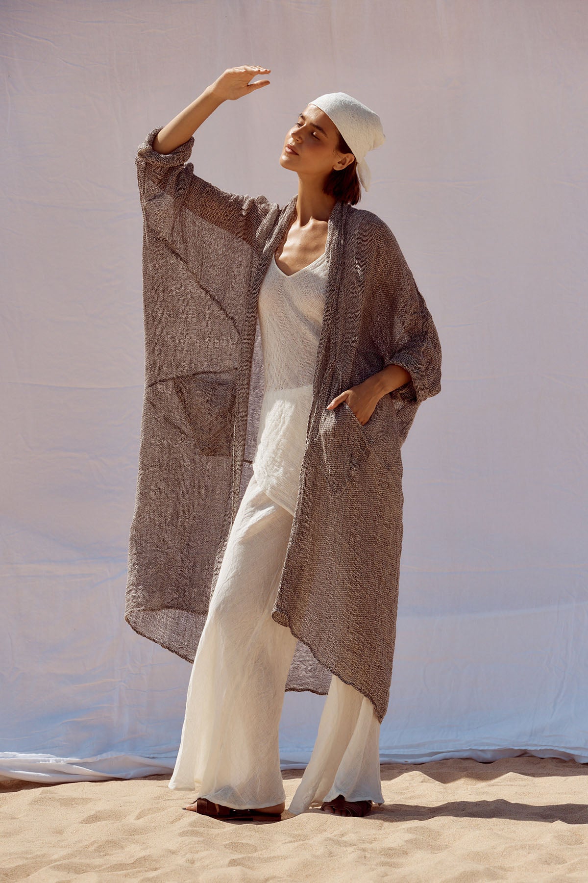 Odissea Coat - Rete Chocolate