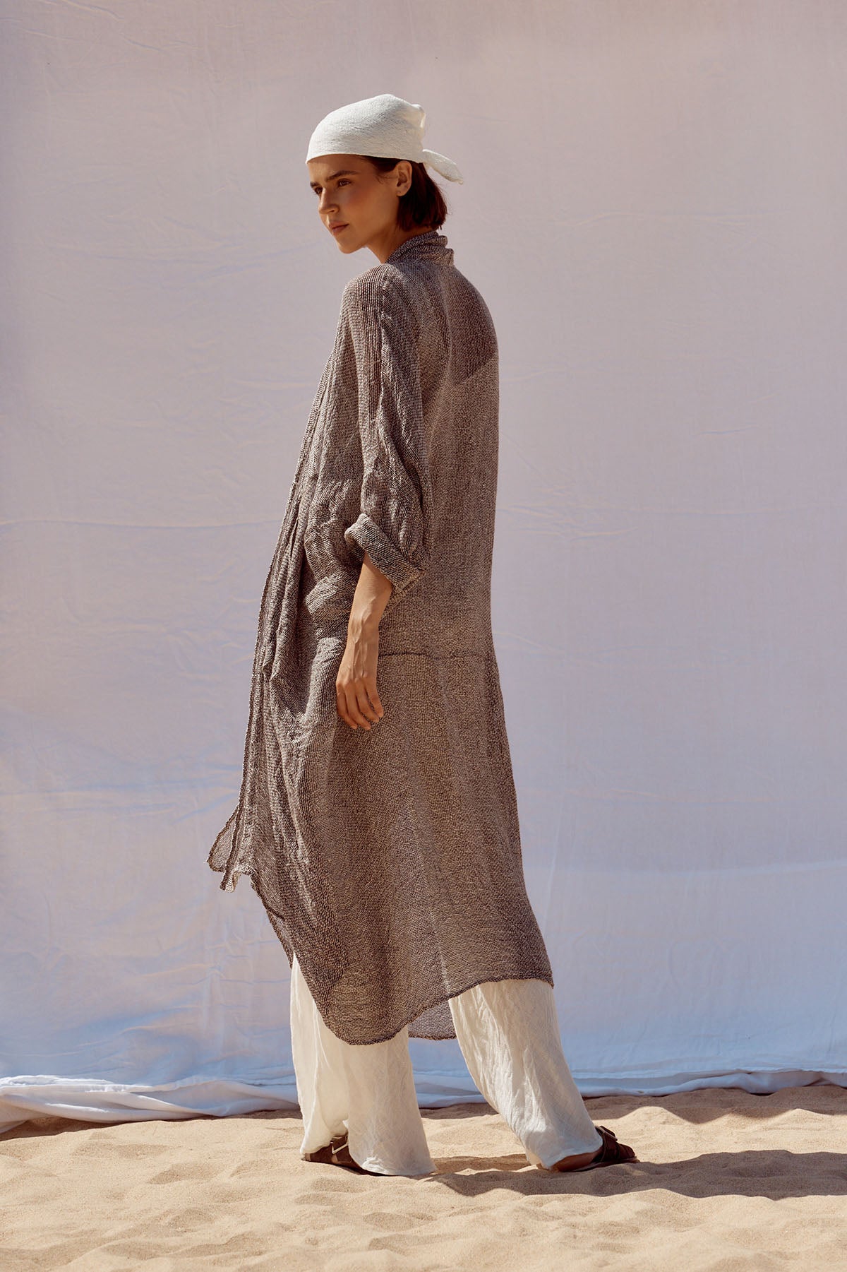 Odissea Coat - Rete Chocolate