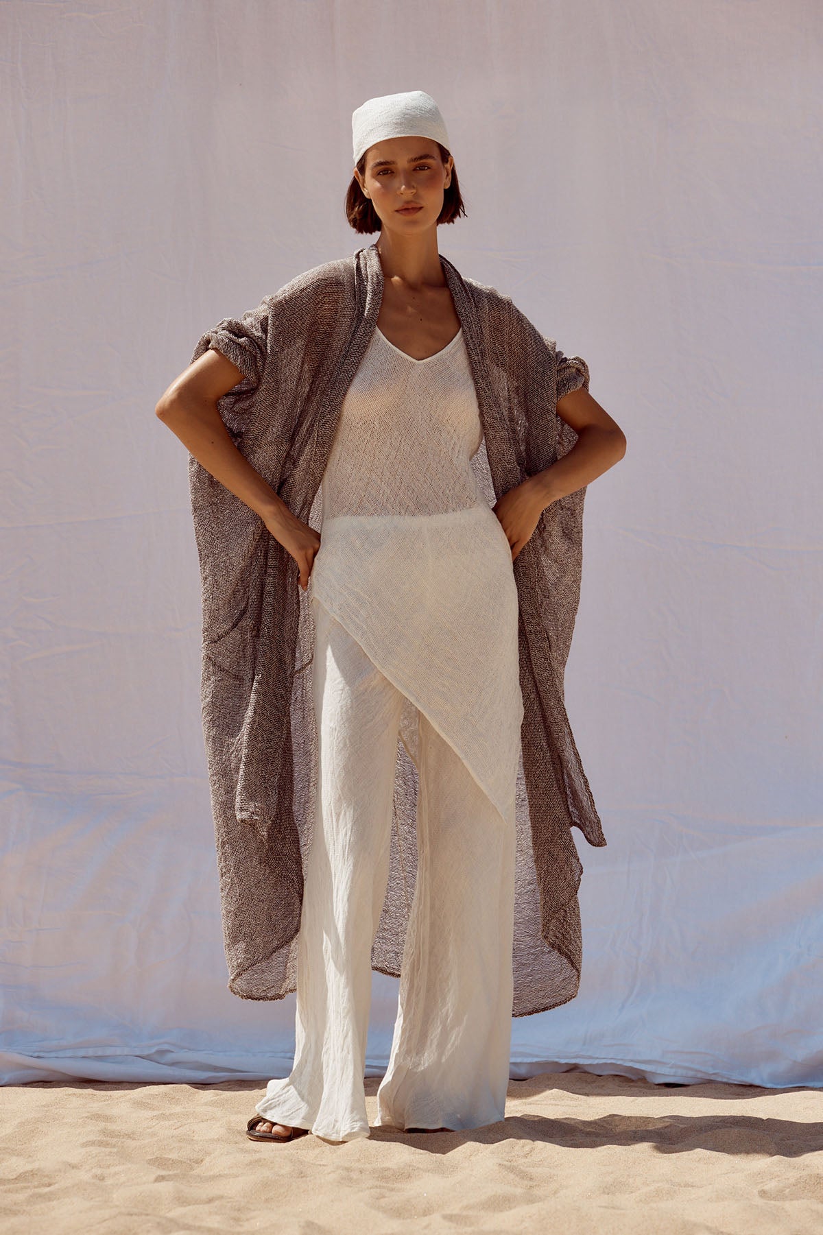 Odissea Coat - Rete Chocolate