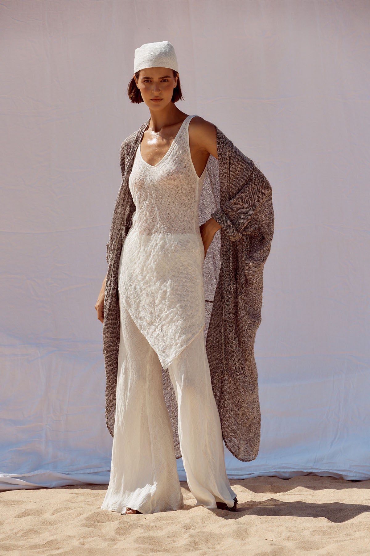 Odissea Coat - Rete Chocolate