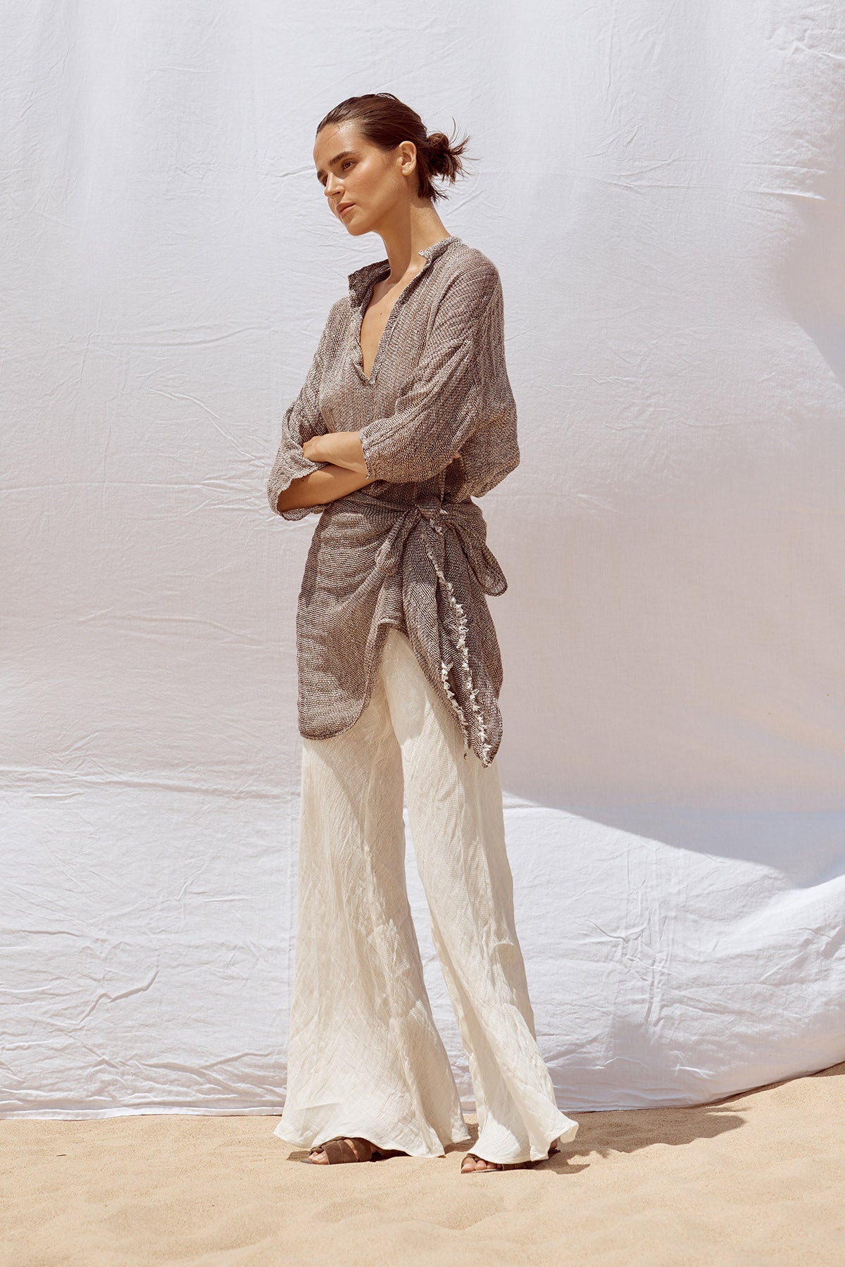 Grand Scarf - Rete Chocolate