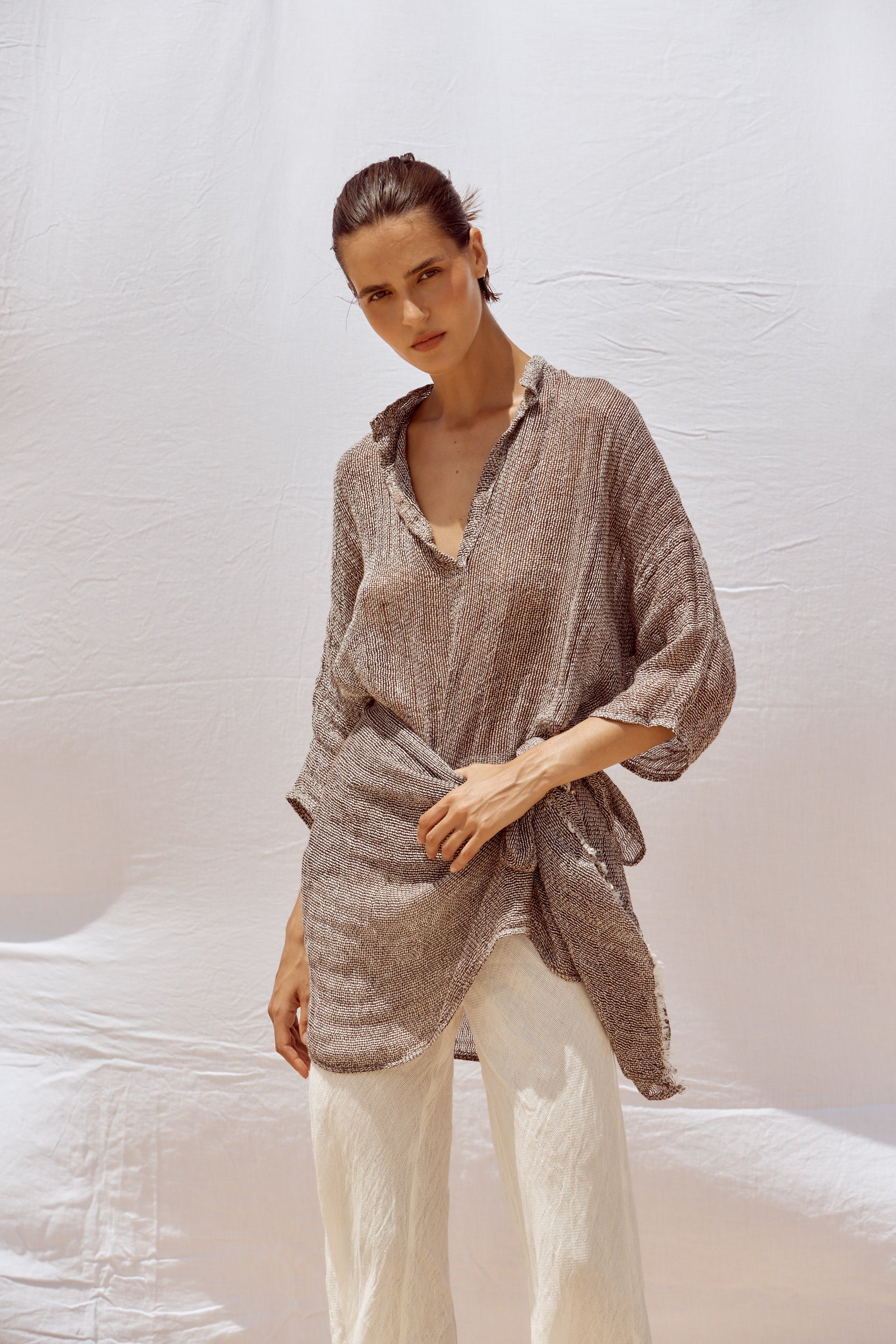 Grand Scarf - Rete Chocolate