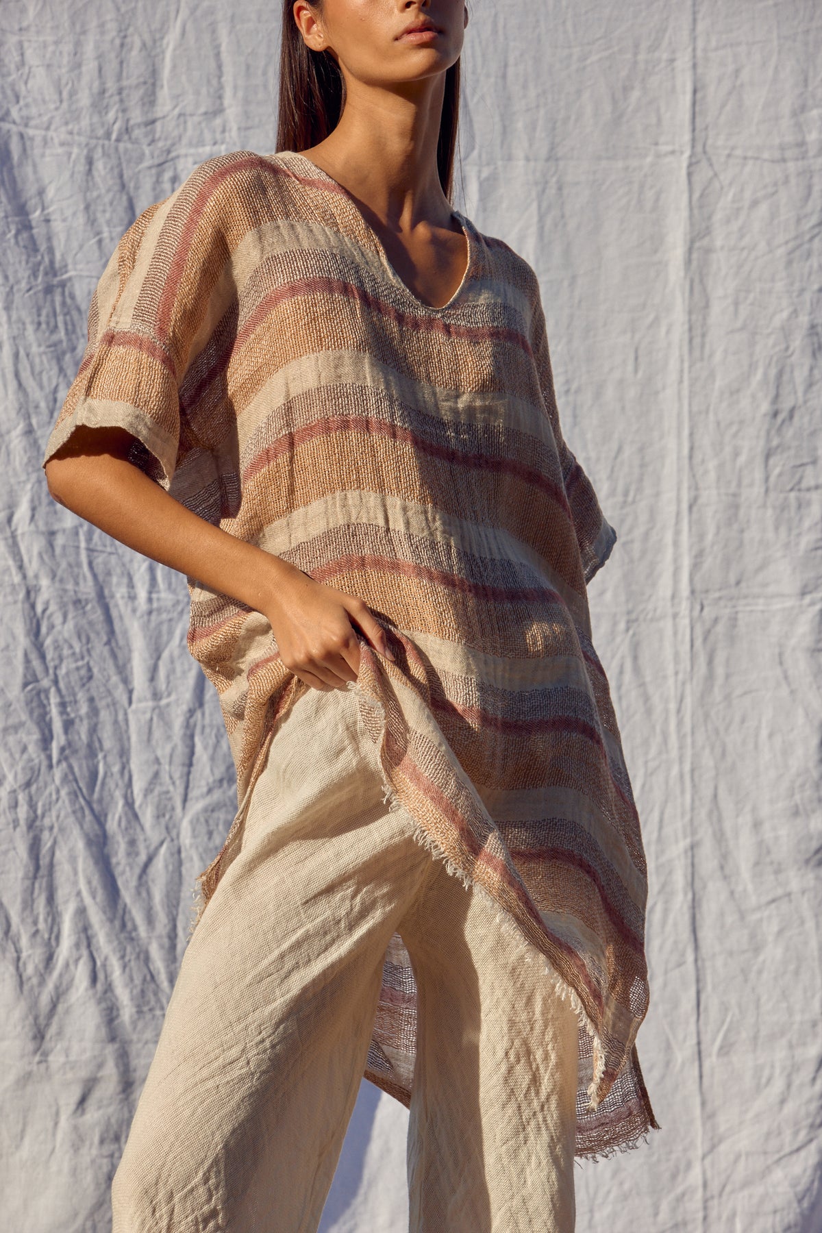 Miramare Dress - Bacco Stripe