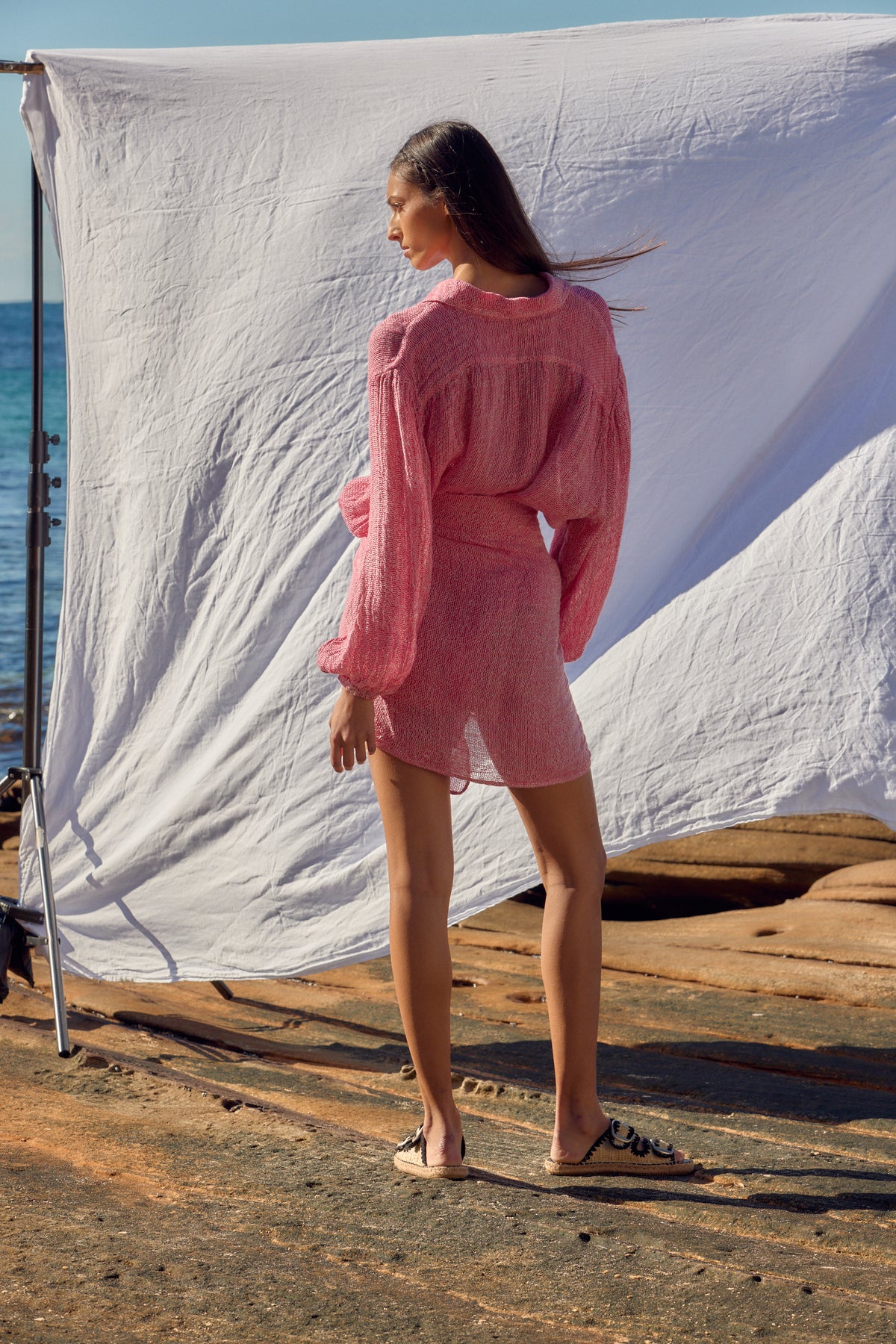 Indies Mini Pareo - Rete Fuchsia