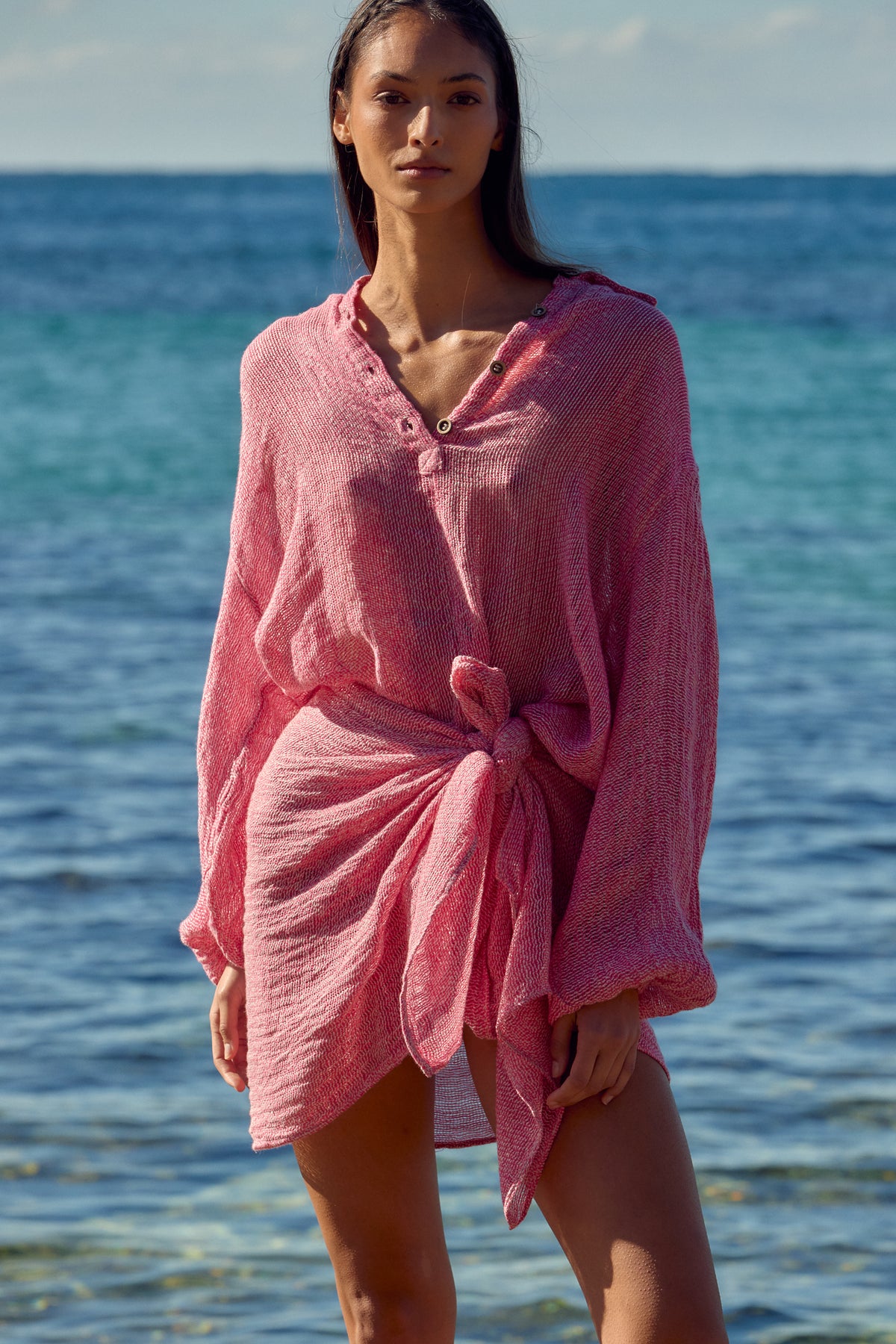 Indies Mini Pareo - Rete Fuchsia