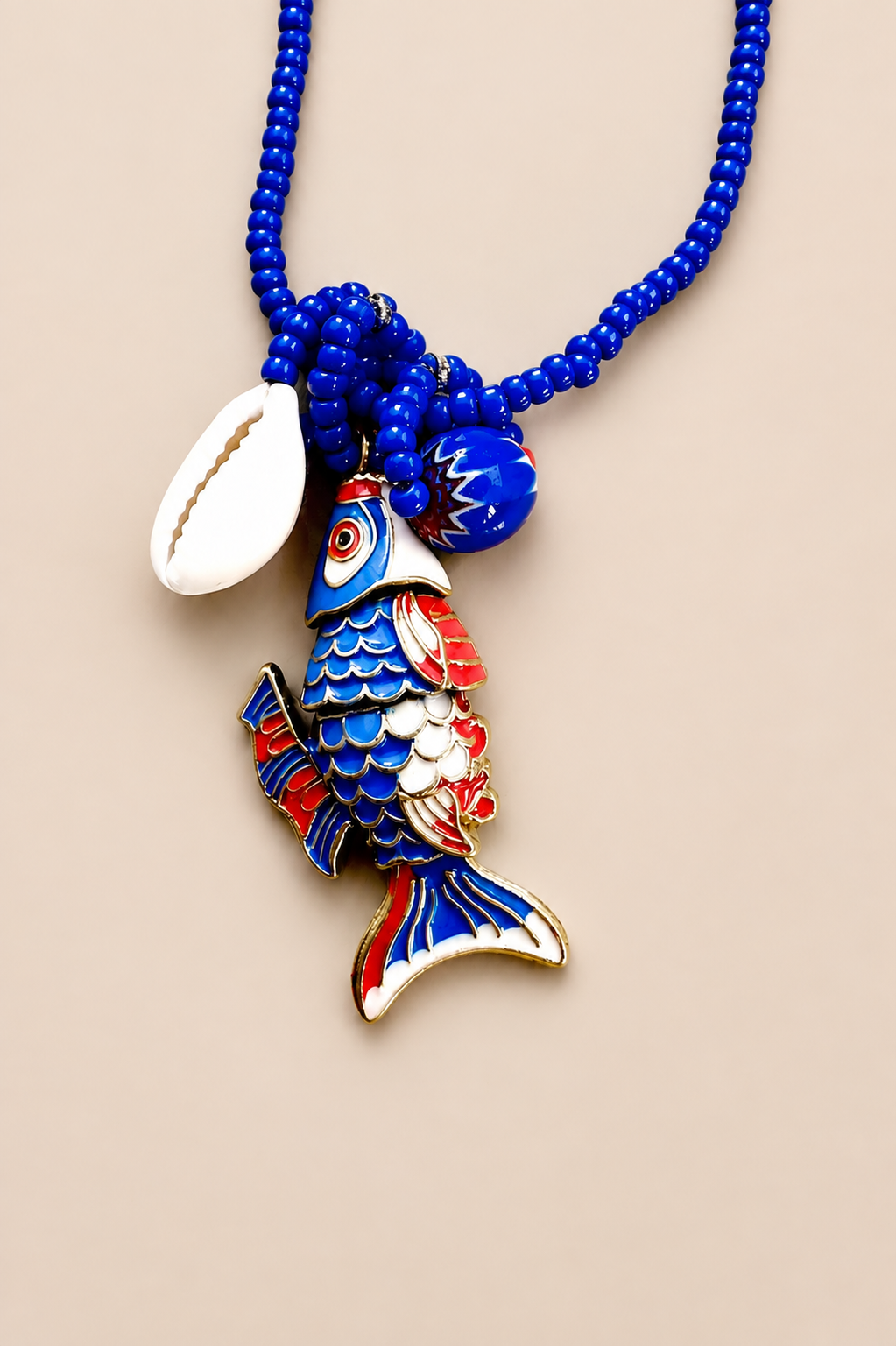 The Manitas Capris Long Necklace - Blue
