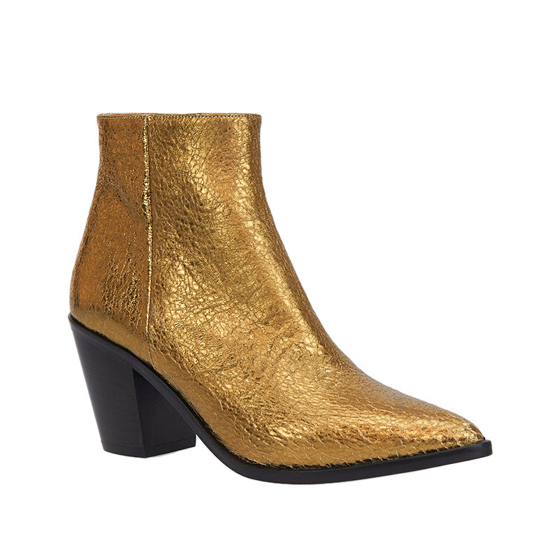 Ritz Boot - Crackle Gold
