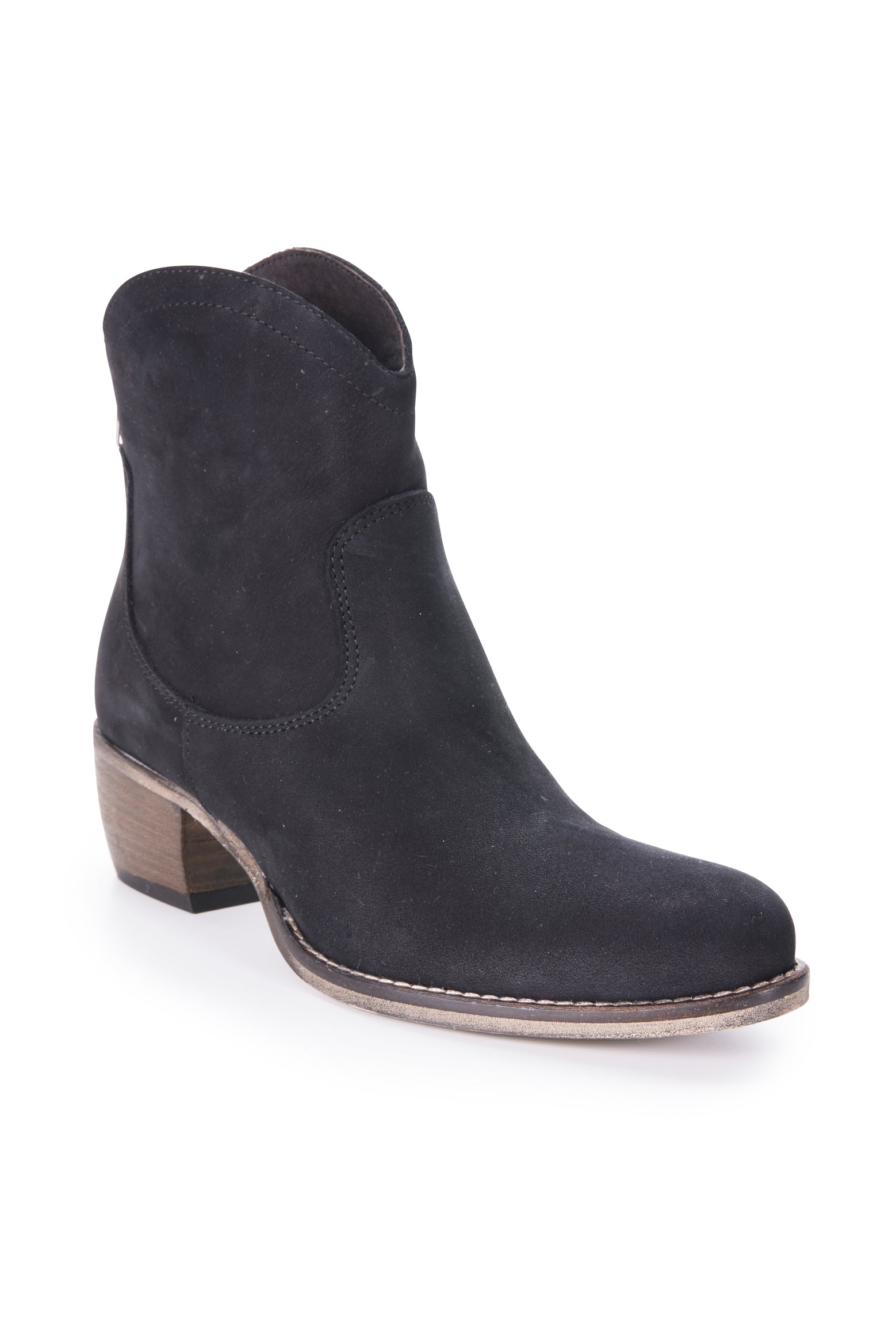 Nubuck Love Zip Boot - Black